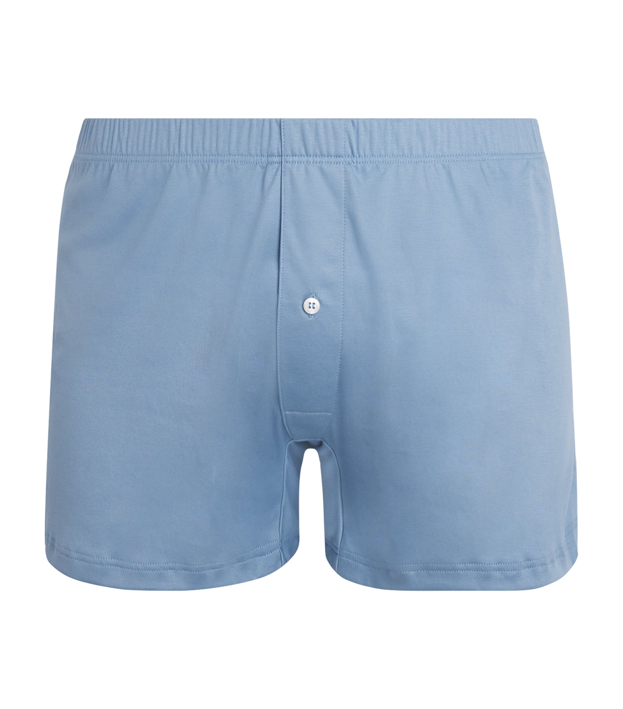 Zimmerli Mens Stretch-Cotton Boxer Shorts Mountain Lake Image 1