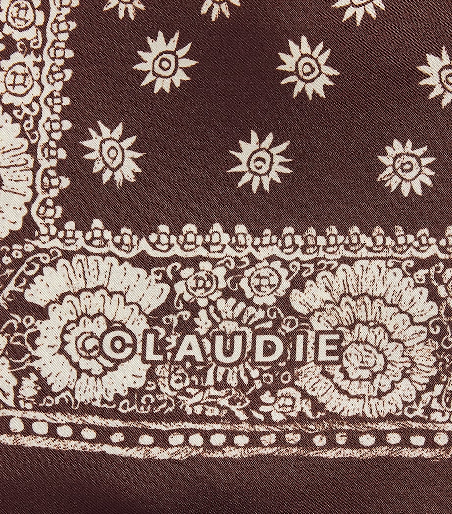 Claudie Pierlot Printed Headscarf Brown Image 3