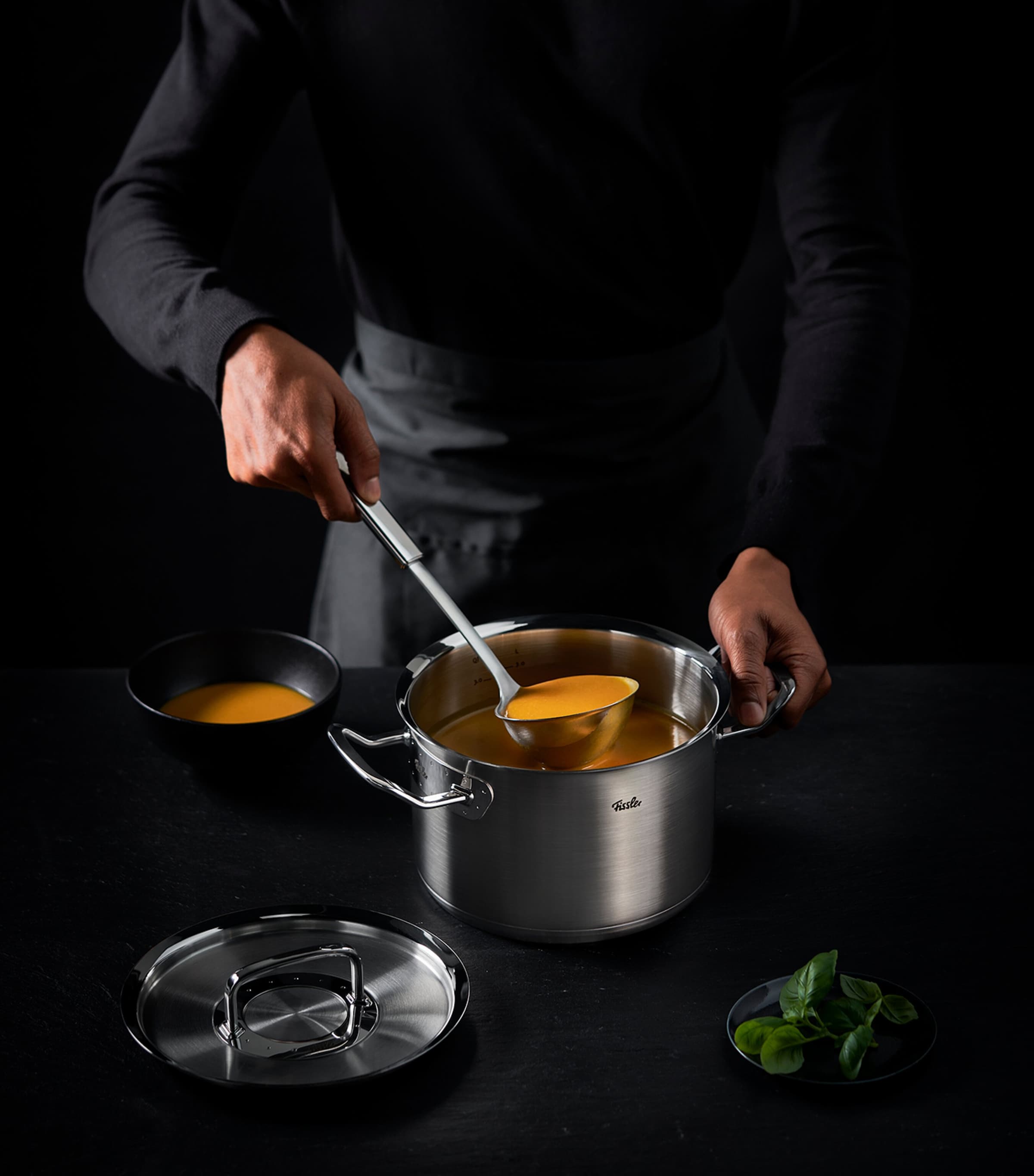 Original-Profi 5-Piece Cookware Set INOX GREY Image 10