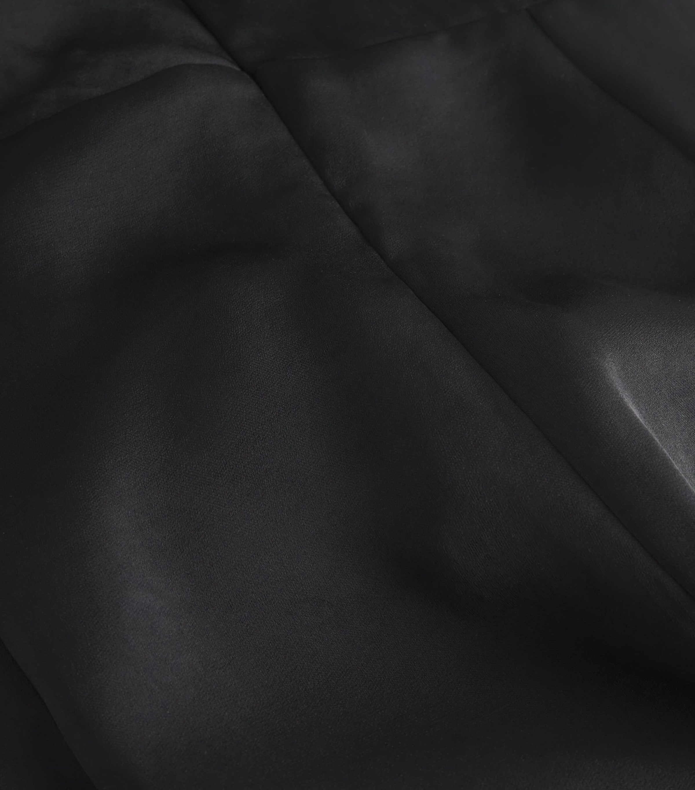 Satin Plunge-Neck Jumpsuit BLACK Image 5