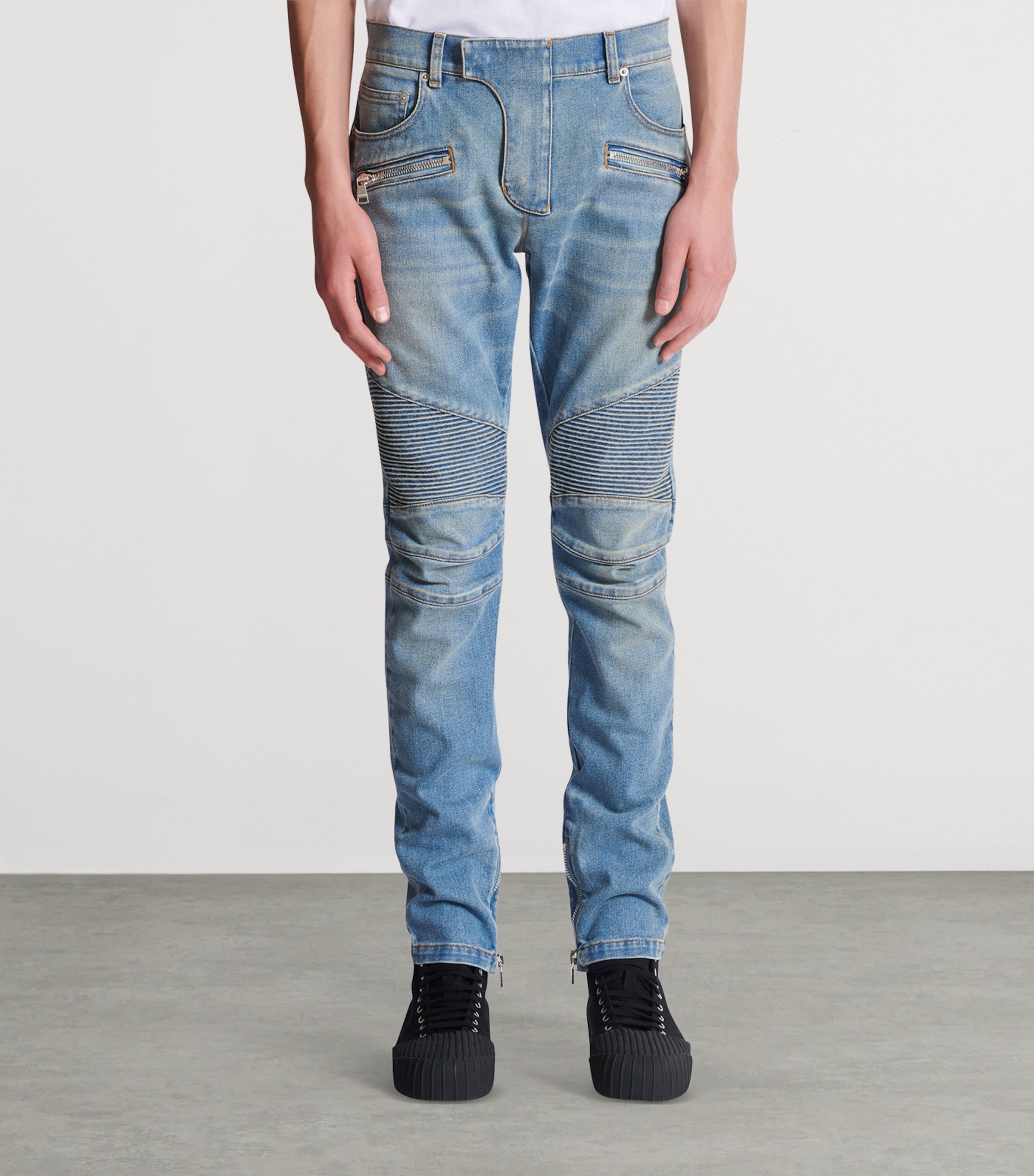 Biker Slim Jeans 6AW BLEU JEAN Image 3