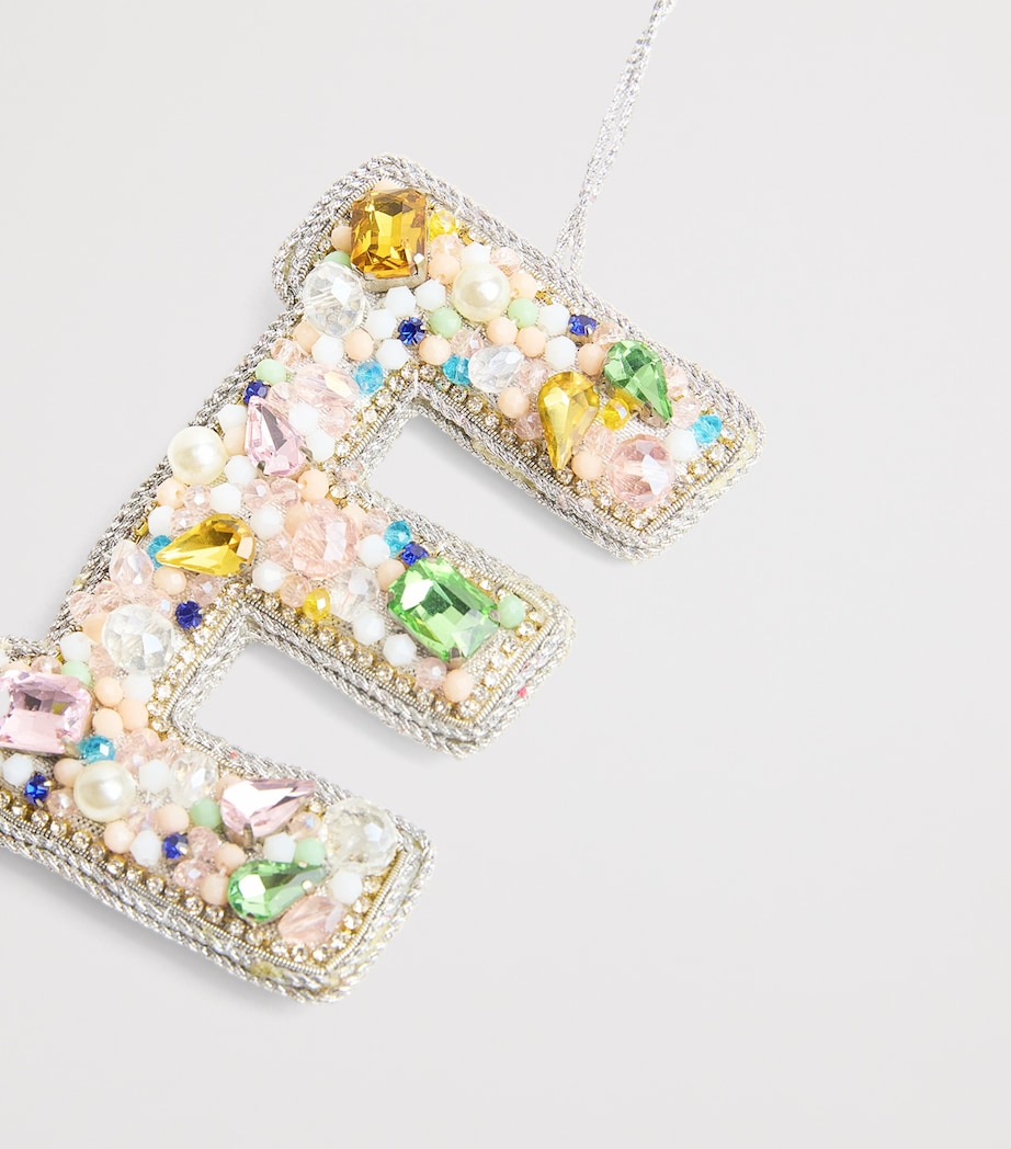 Embellished Alphabet Tree Decoration MULTI, SILVER Image 2