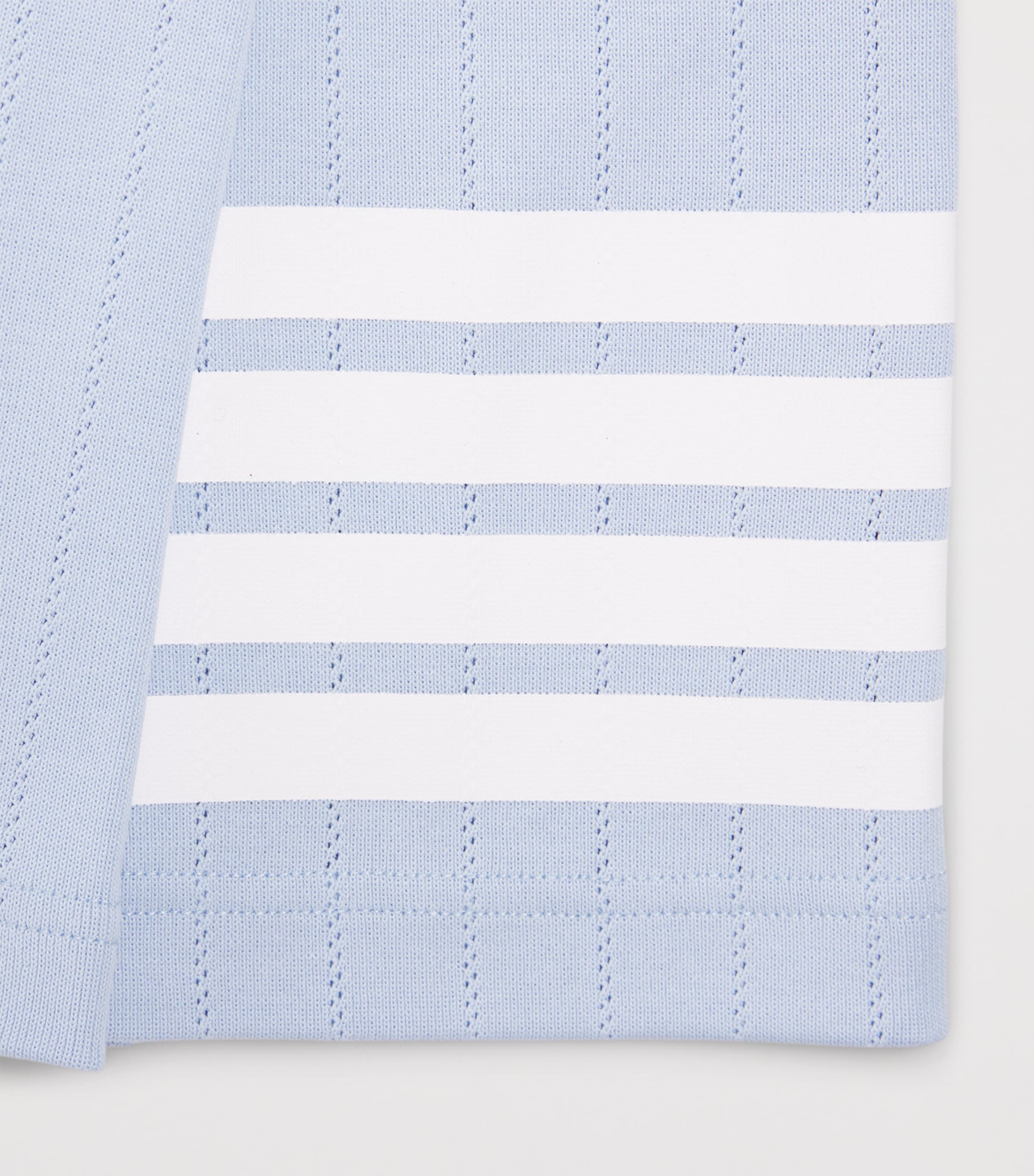 Thom Browne Kids Cotton Pleated Mini Skirt (2-12 Years) Light Blue Image 4