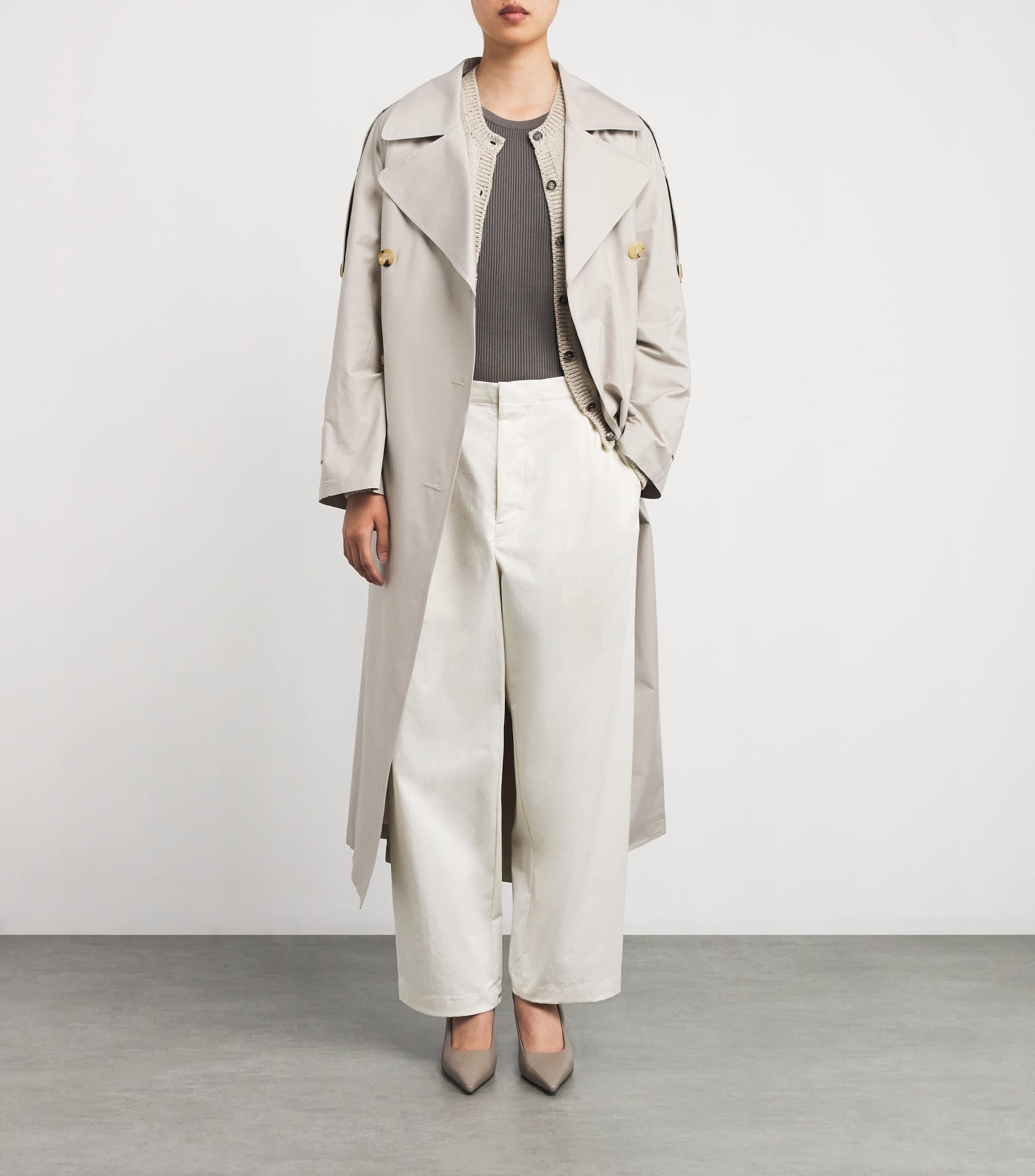 Cotton Ribbed Tank Top MEDIUM GREY Image 2