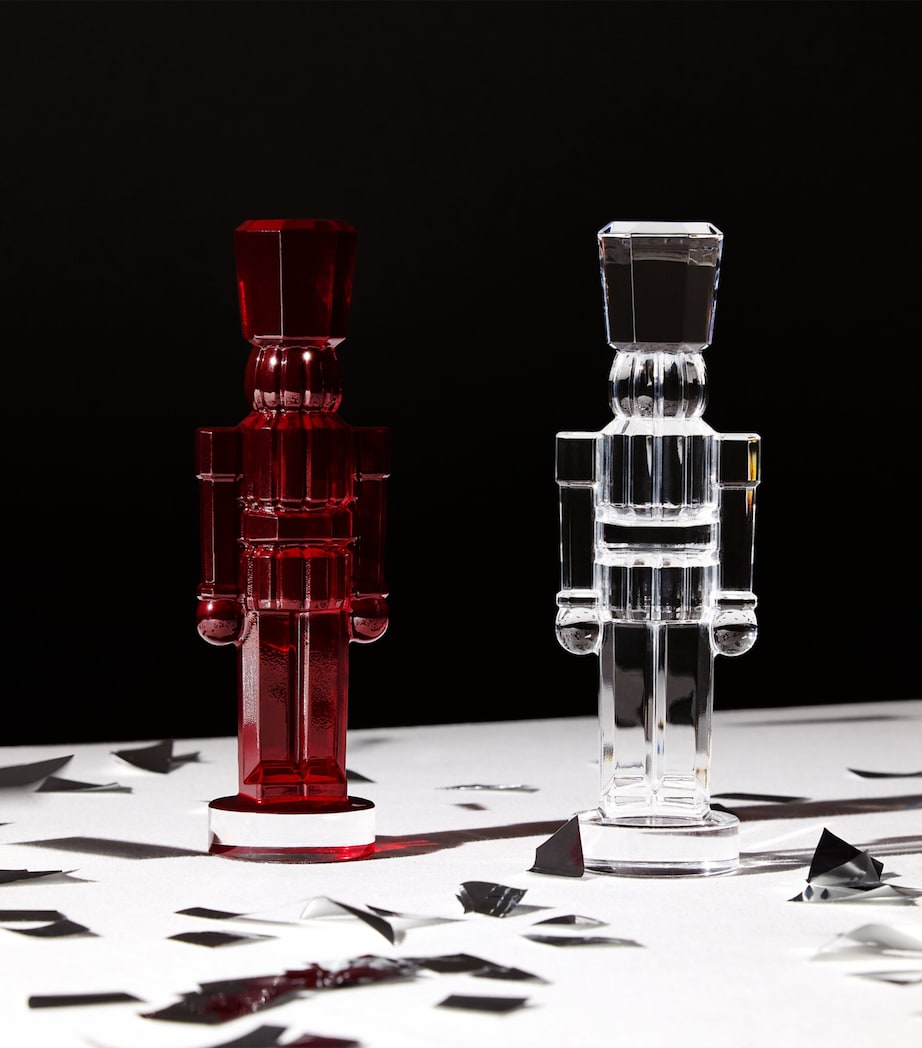 Crystal Nutcracker Ornament RED Image 2