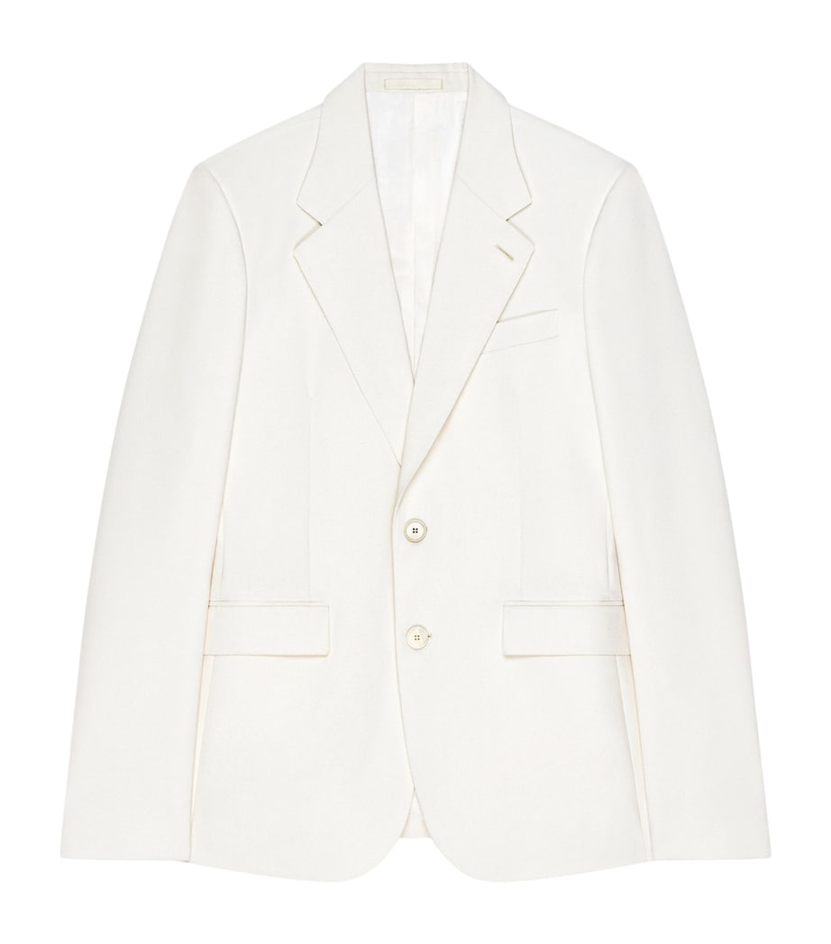 Wool-Mohair-Blend Single-Breasted Blazer IVORY Image 1