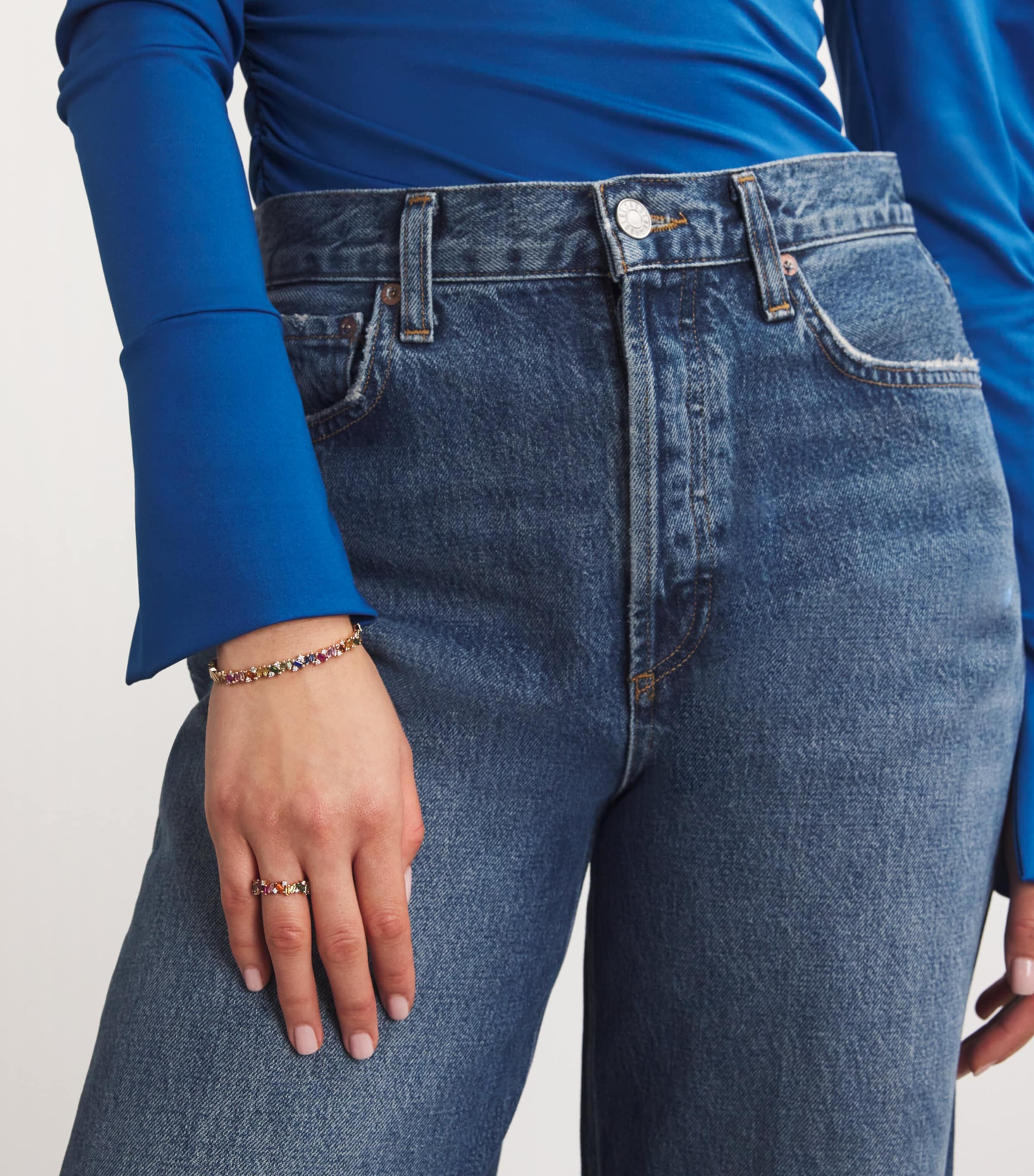 Rose Gold, Diamond and Sapphire Frenzy Eternity Ring 18K RG/RS Image 5