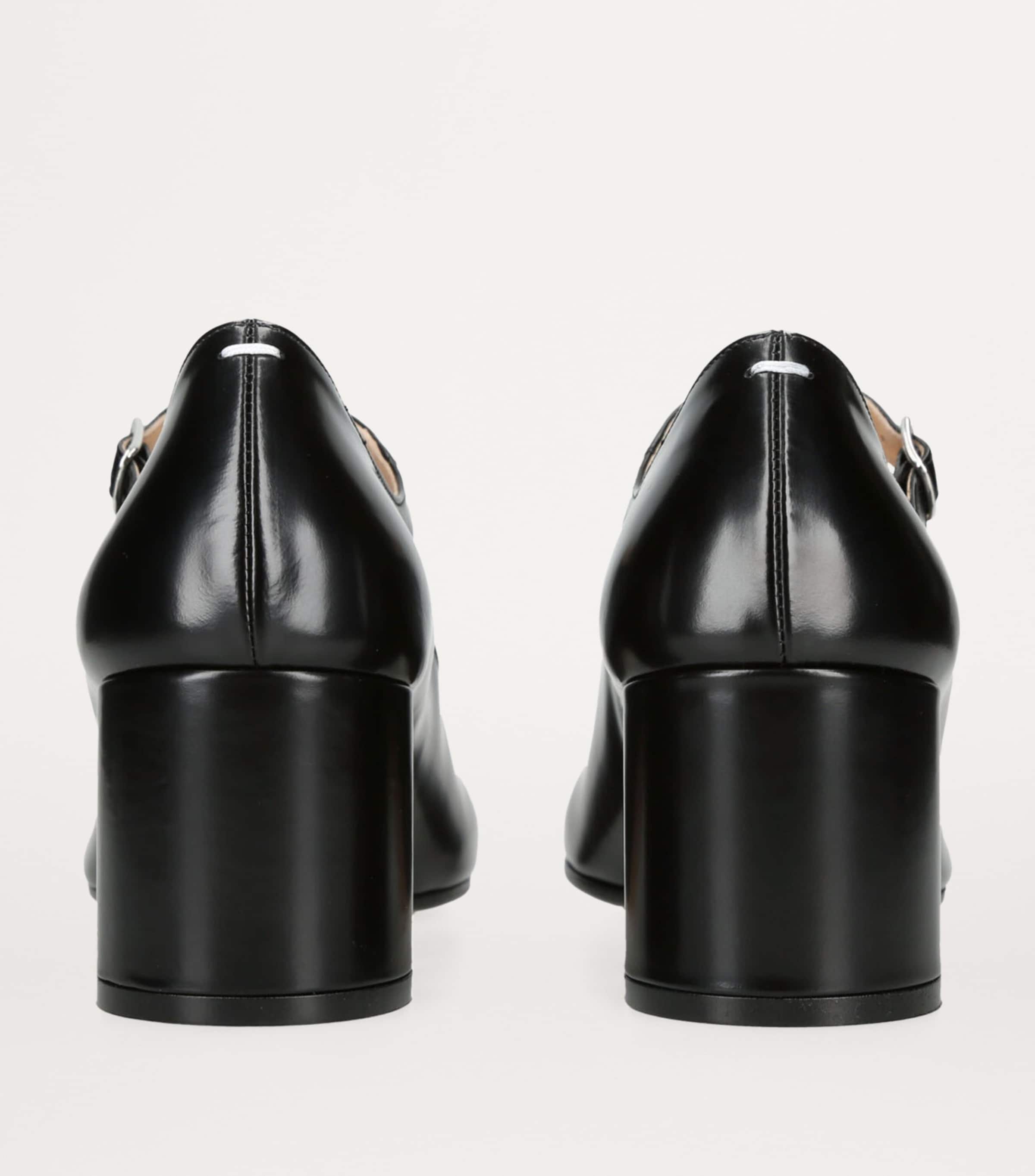 Maison Margiela Leather Tabi Mary Jane Pumps 60 Black Image 2