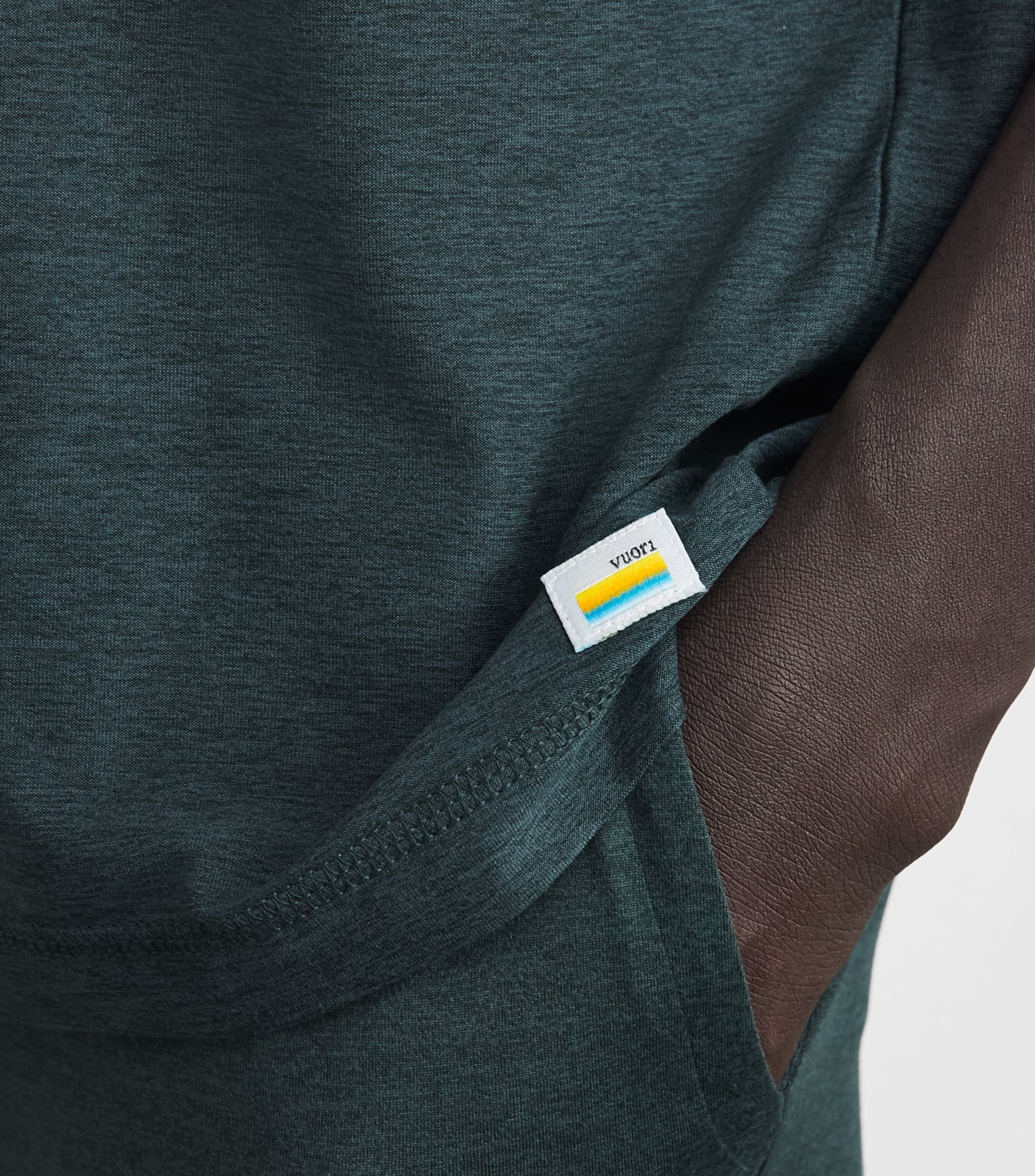 VUORI Mens Strato Tech T-Shirt Hhk Hemlock Hea Image 3