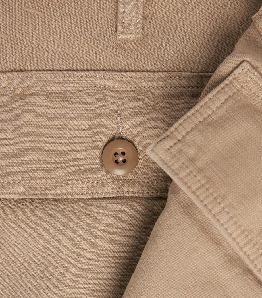 Polo Ralph Lauren Womens Cotton Cropped Trousers Khaki Image 6