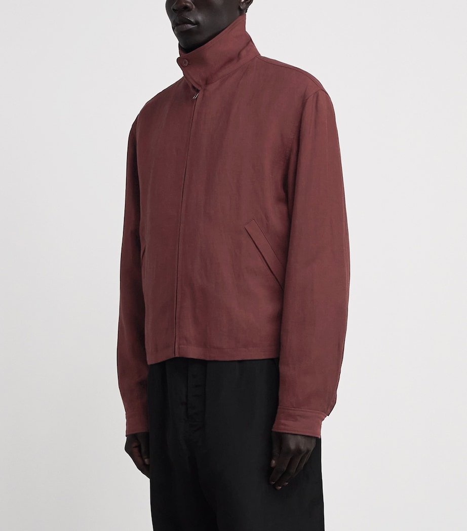 Lemaire Mens Gabardine Cropped Jacket Porto/ Image 4
