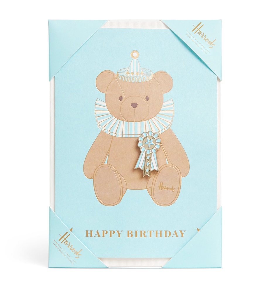 Harrods Rosette Pin Badge and Card Green Image 1