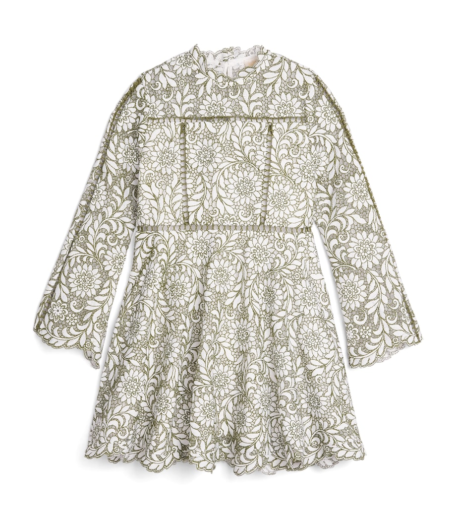 MARLO Embroidered Primrose Dress (3-14 Years) Khaki Image 1