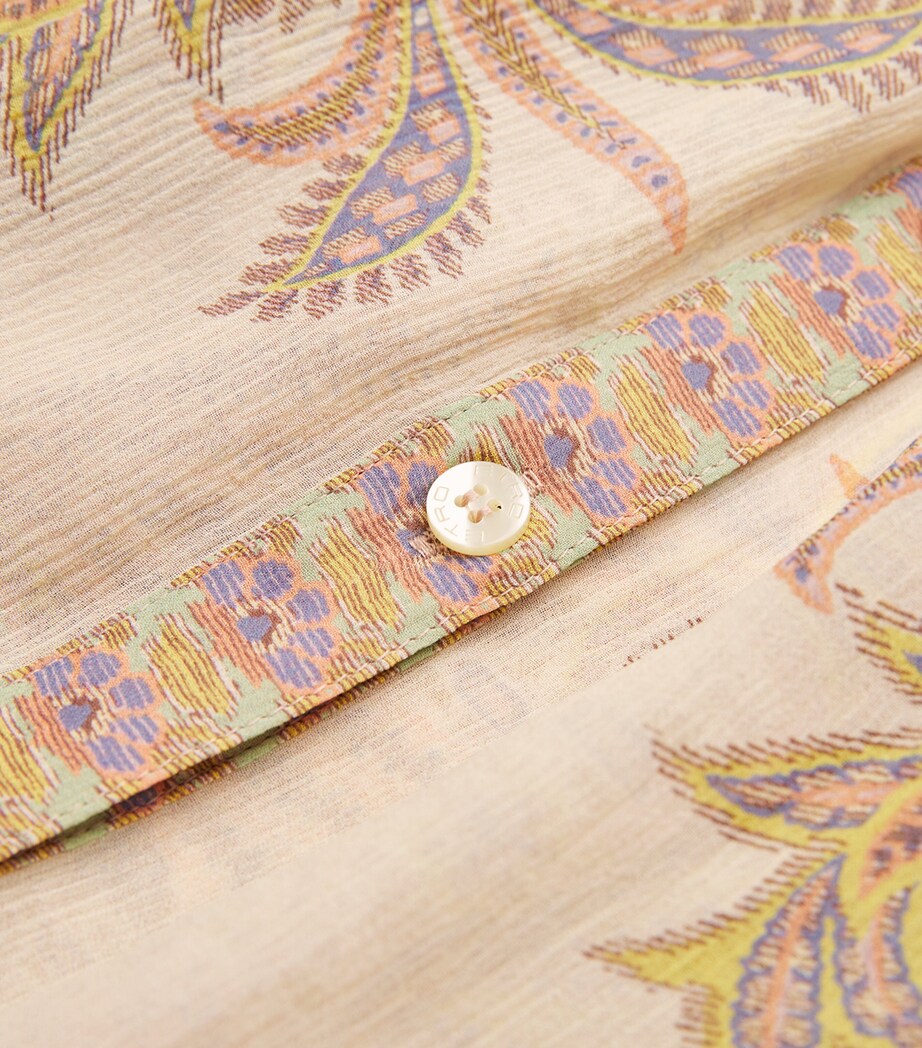 Silk Printed Blouse X0804 Image 5