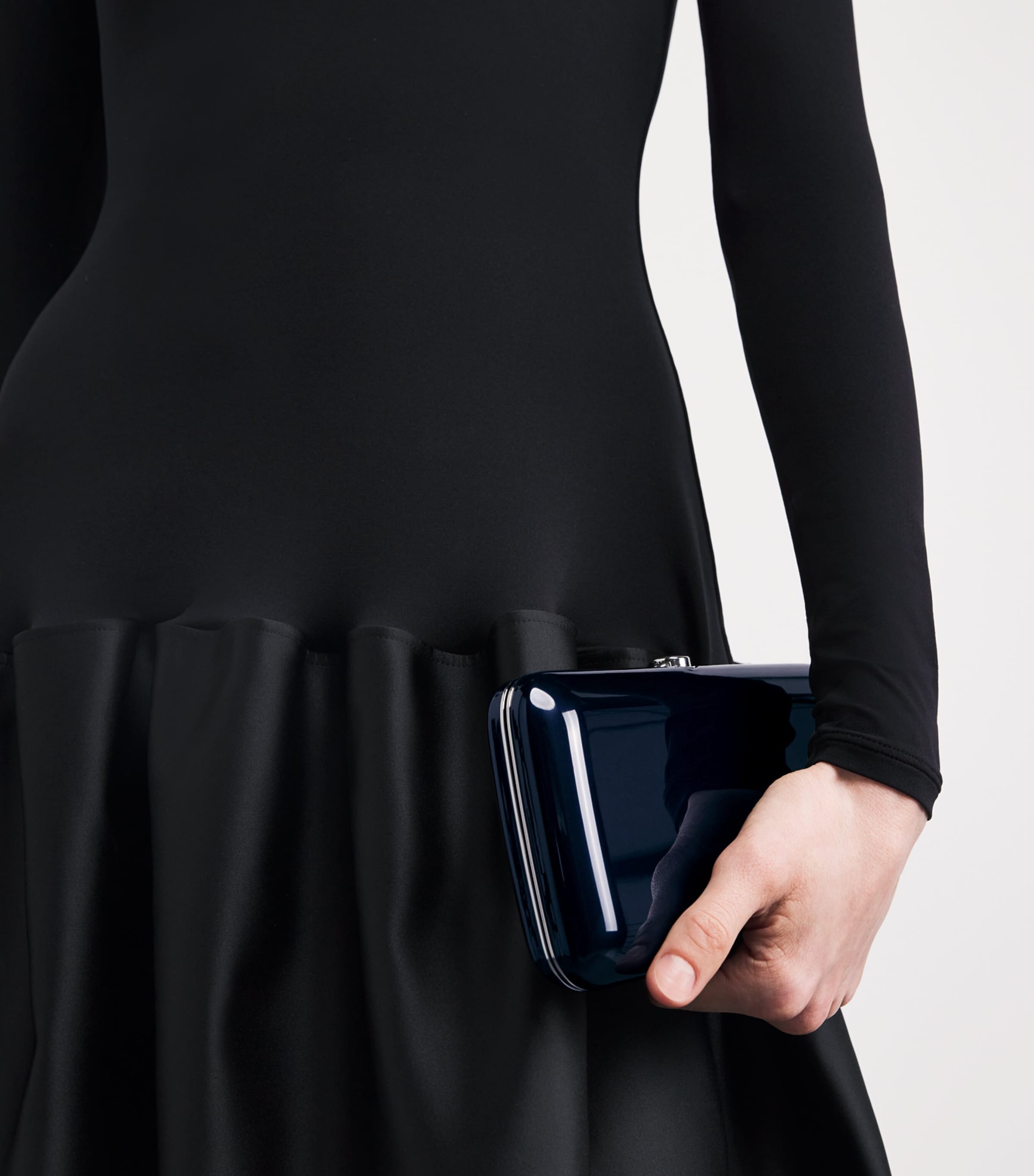 Glittered Finley Clutch Bag NAVY Image 5