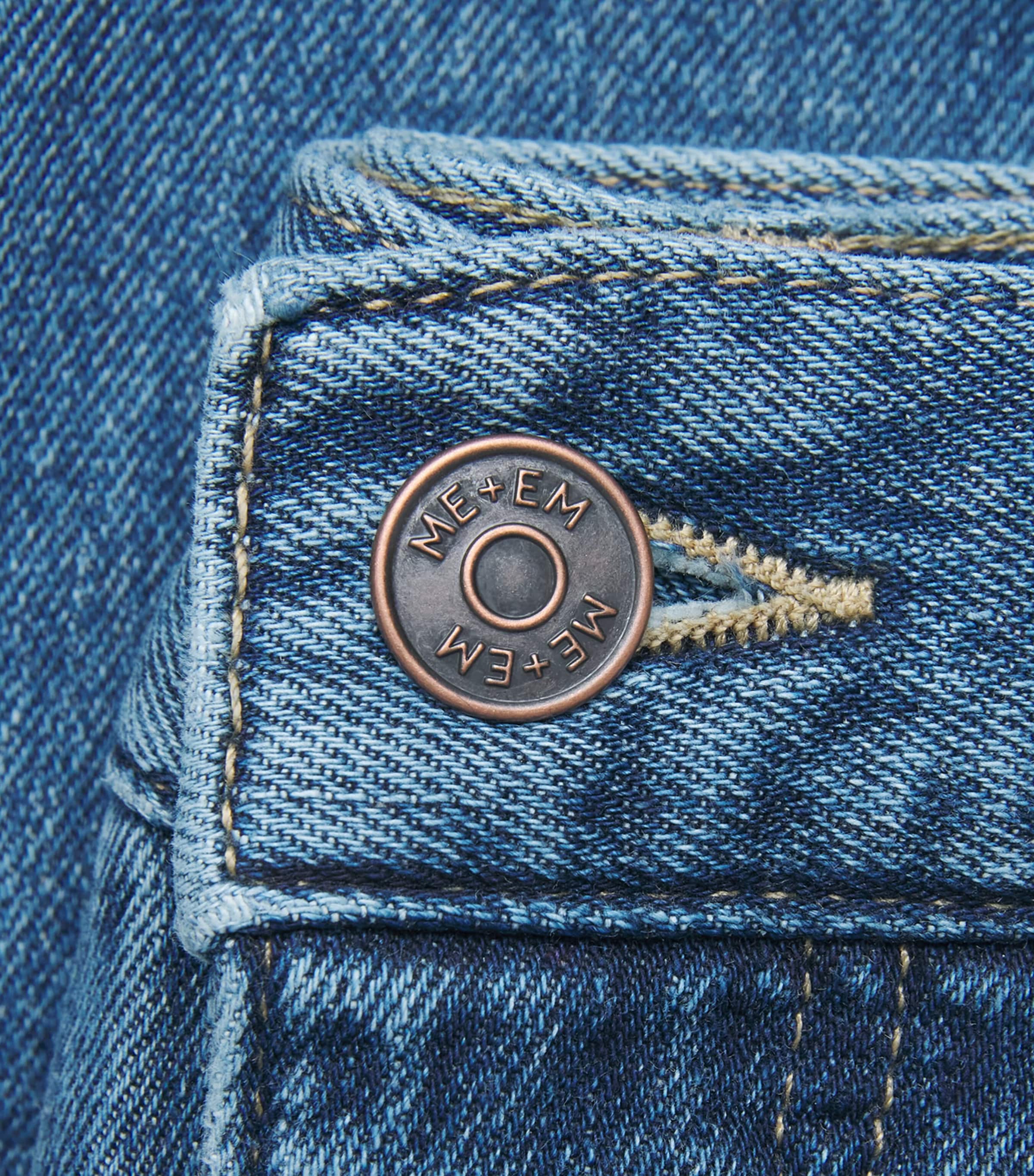 Barrel-Leg Jeans MID BLUE WASH Image 5