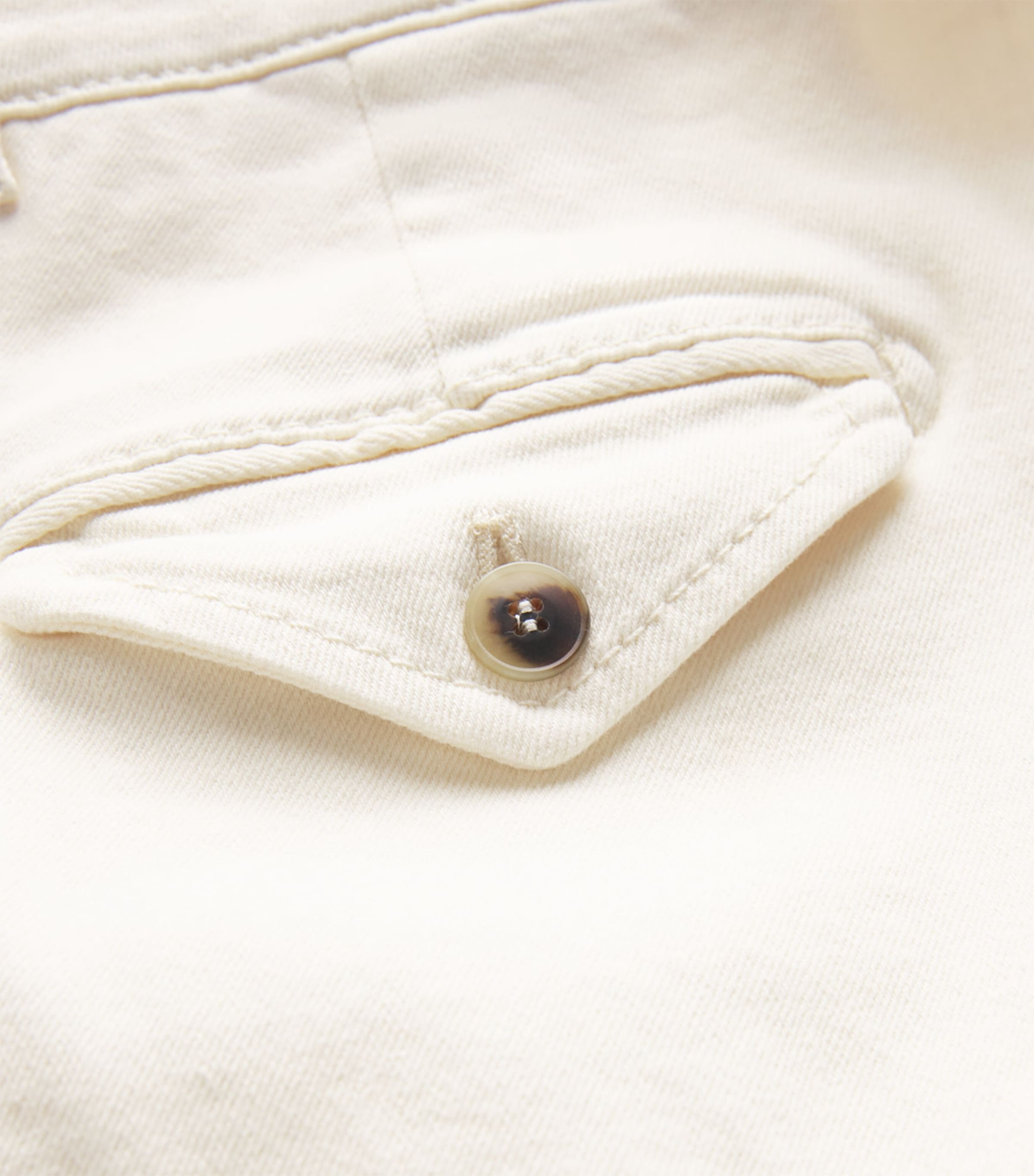 Cotton Tapered Chinos CREAM Image 5