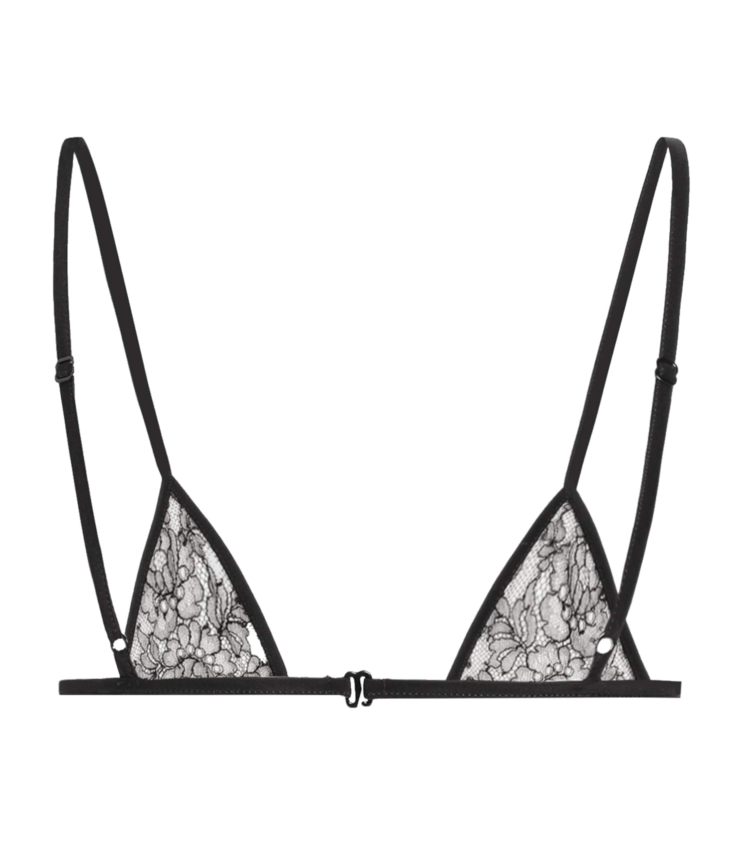 Dolce&Gabbana Womens Lace Micro Bra Black Image 2