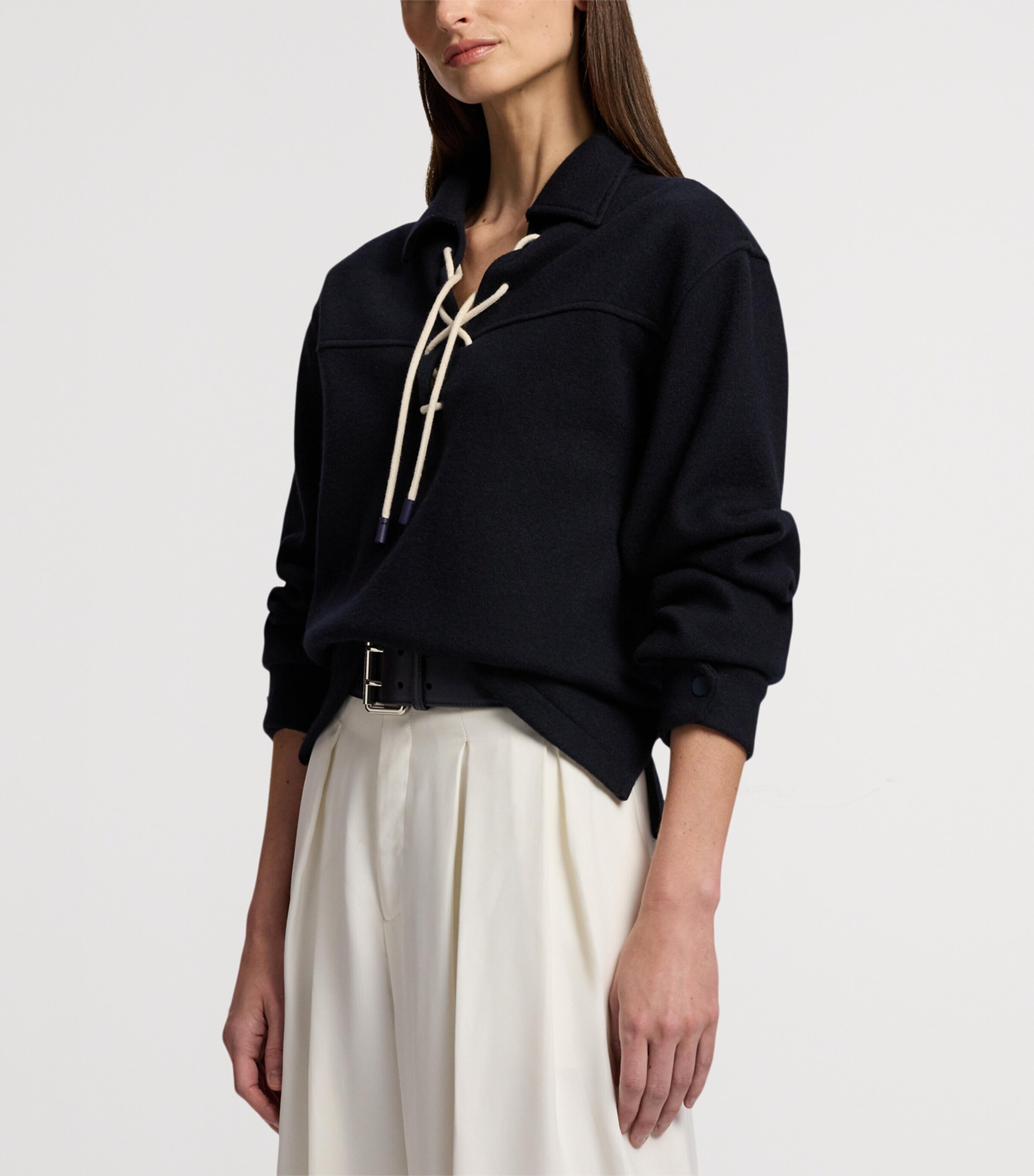 Wool-Blend Gabardine Nell Jacket NAVY-410 Image 7