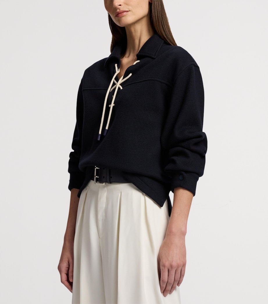 Wool-Blend Gabardine Nell Jacket NAVY-410 Image 7