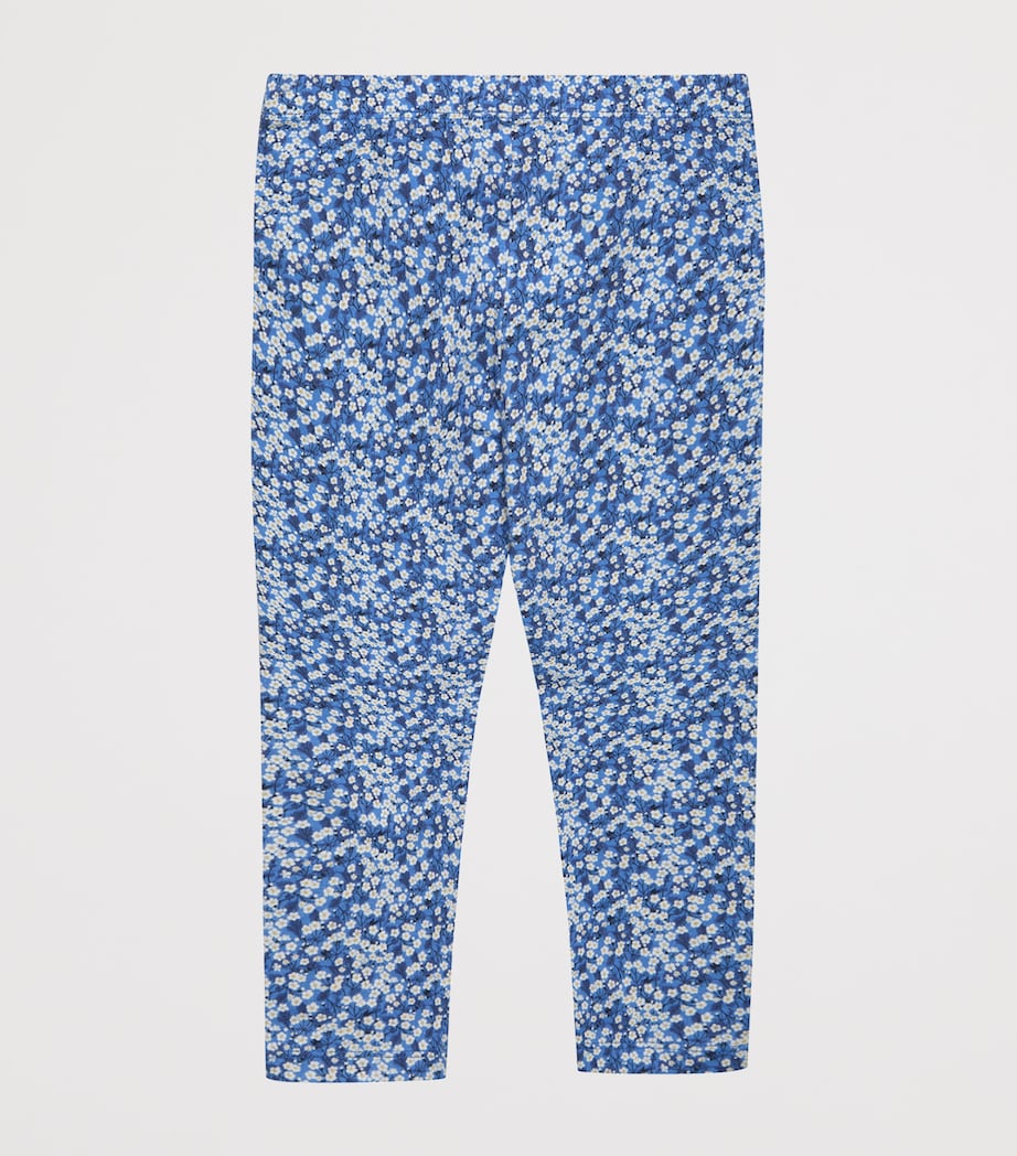 Trotters Mitsi Floral Leggings (6-11 Years) Blue Image 2