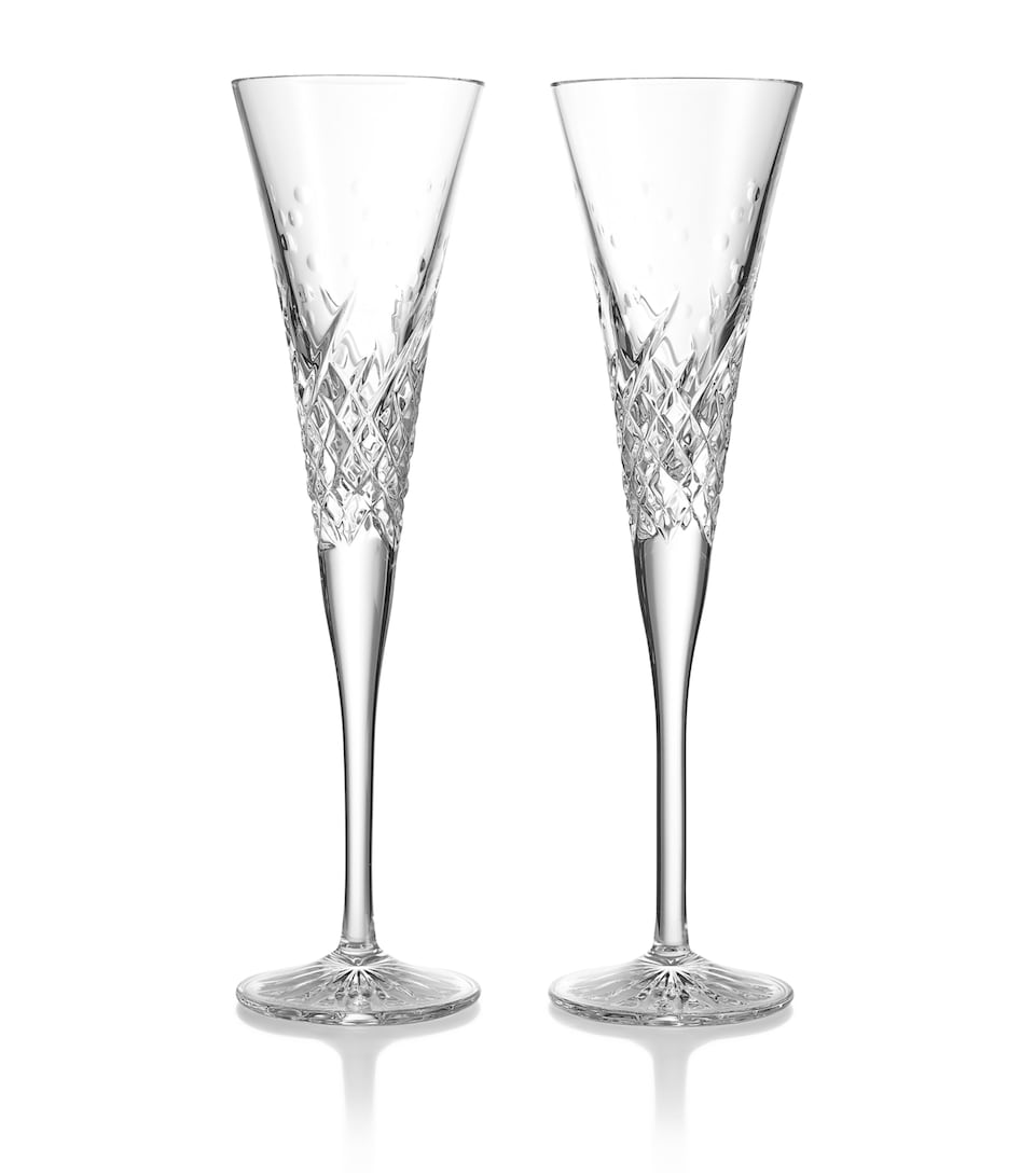 Set of 2 Celebrations Toasting Flutes (185ml)