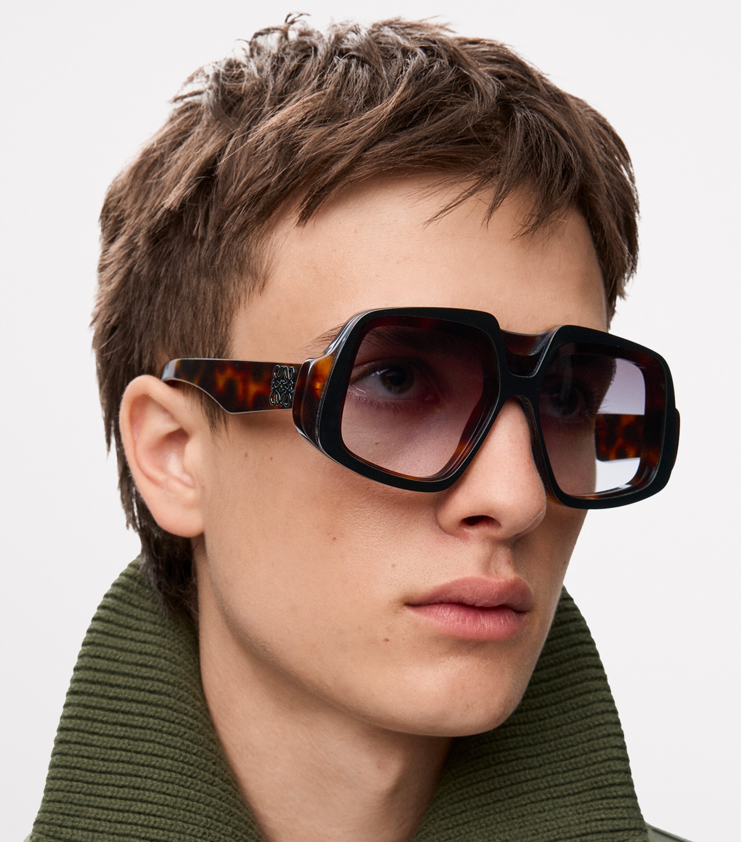 Oversized Collage Sunglasses SHINY HAVANA Image 5