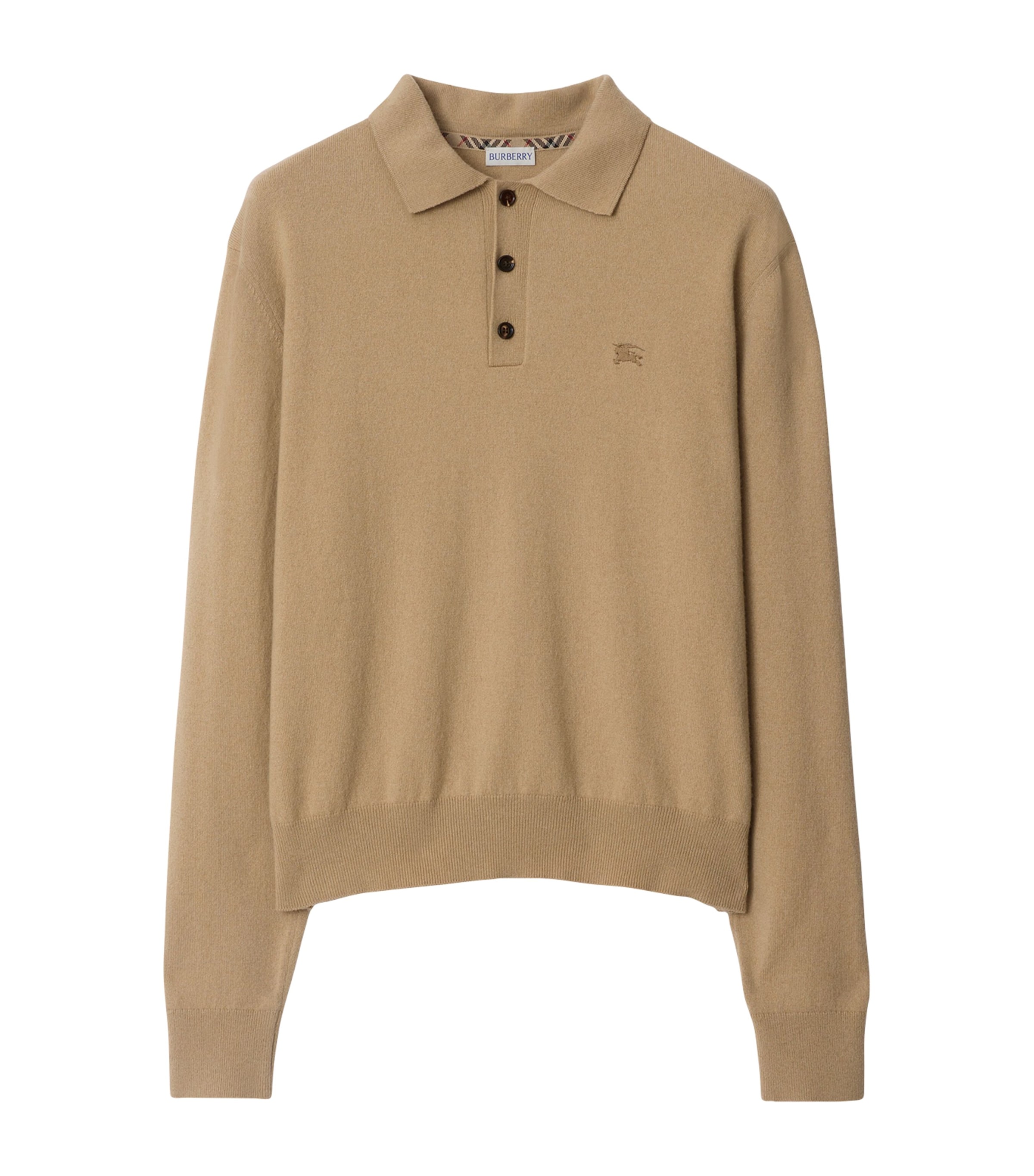 Cashmere-Blend EKD Polo Shirt FLAX Image 1