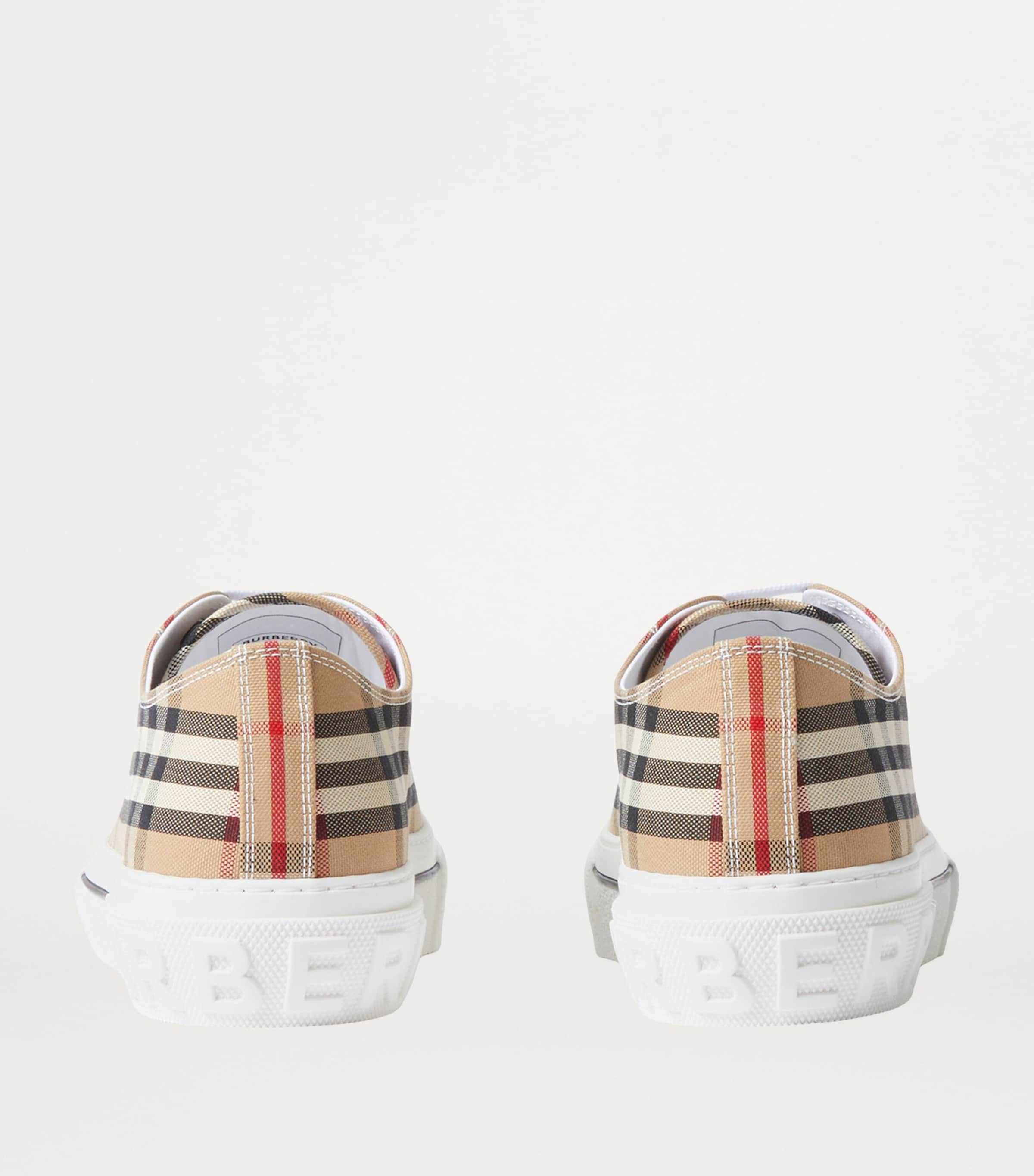 Cotton Check Sneakers ARCHIVE BEIGE IP CHK Image 4