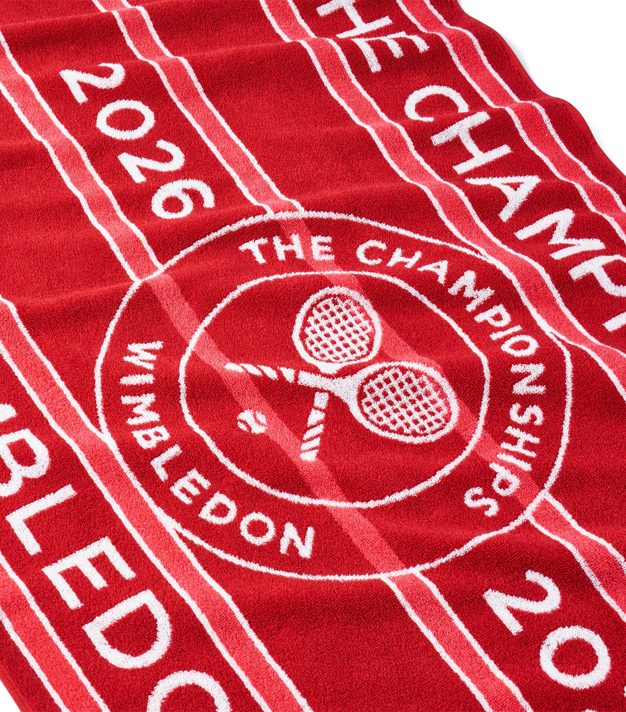 Christy x Wimbledon Championship 2026 Bath Towel (70cm x 133cm) Strawberry / Pink Image 2