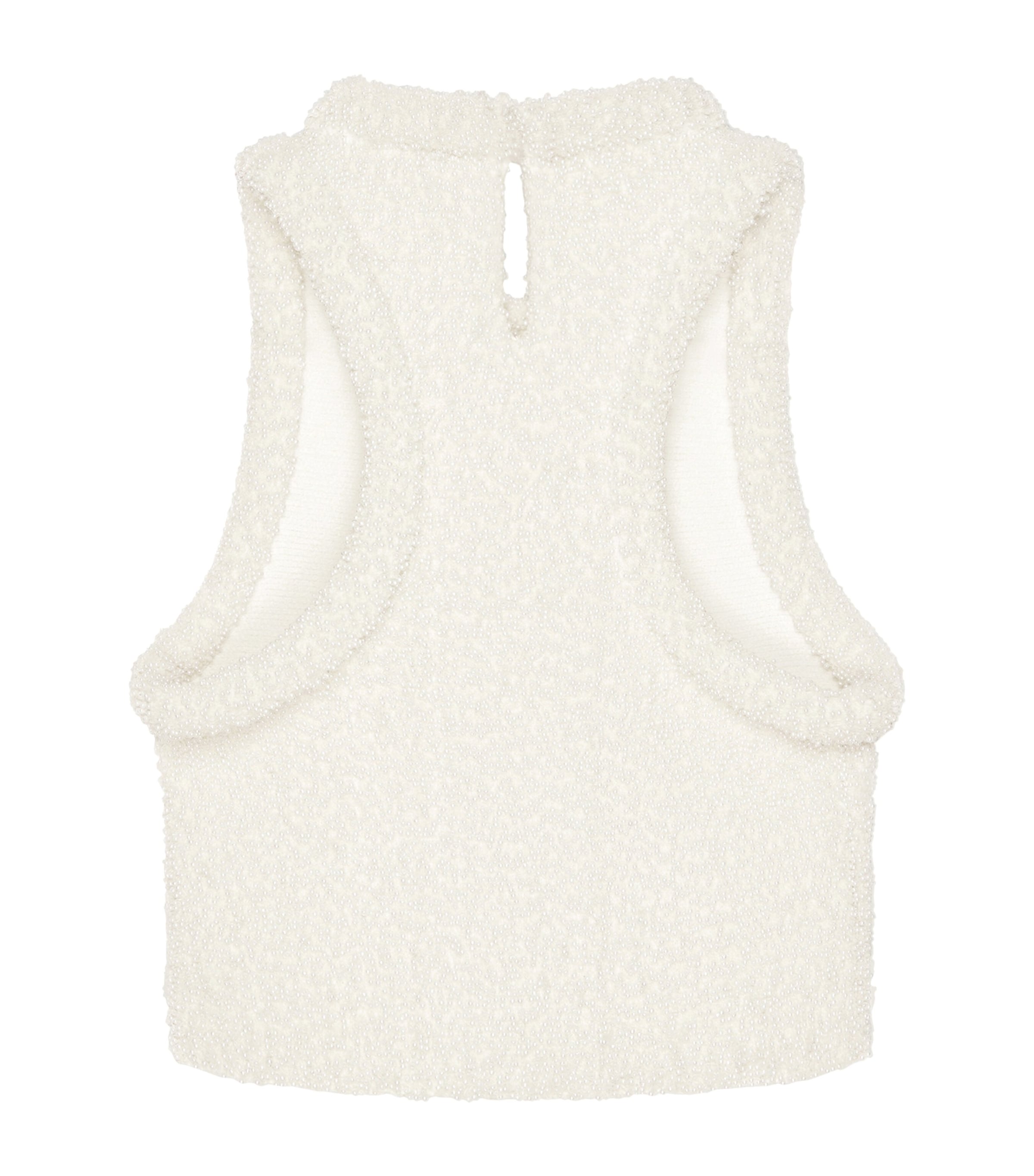 Givenchy Womens Embellished Tank Top Ivory Image 5