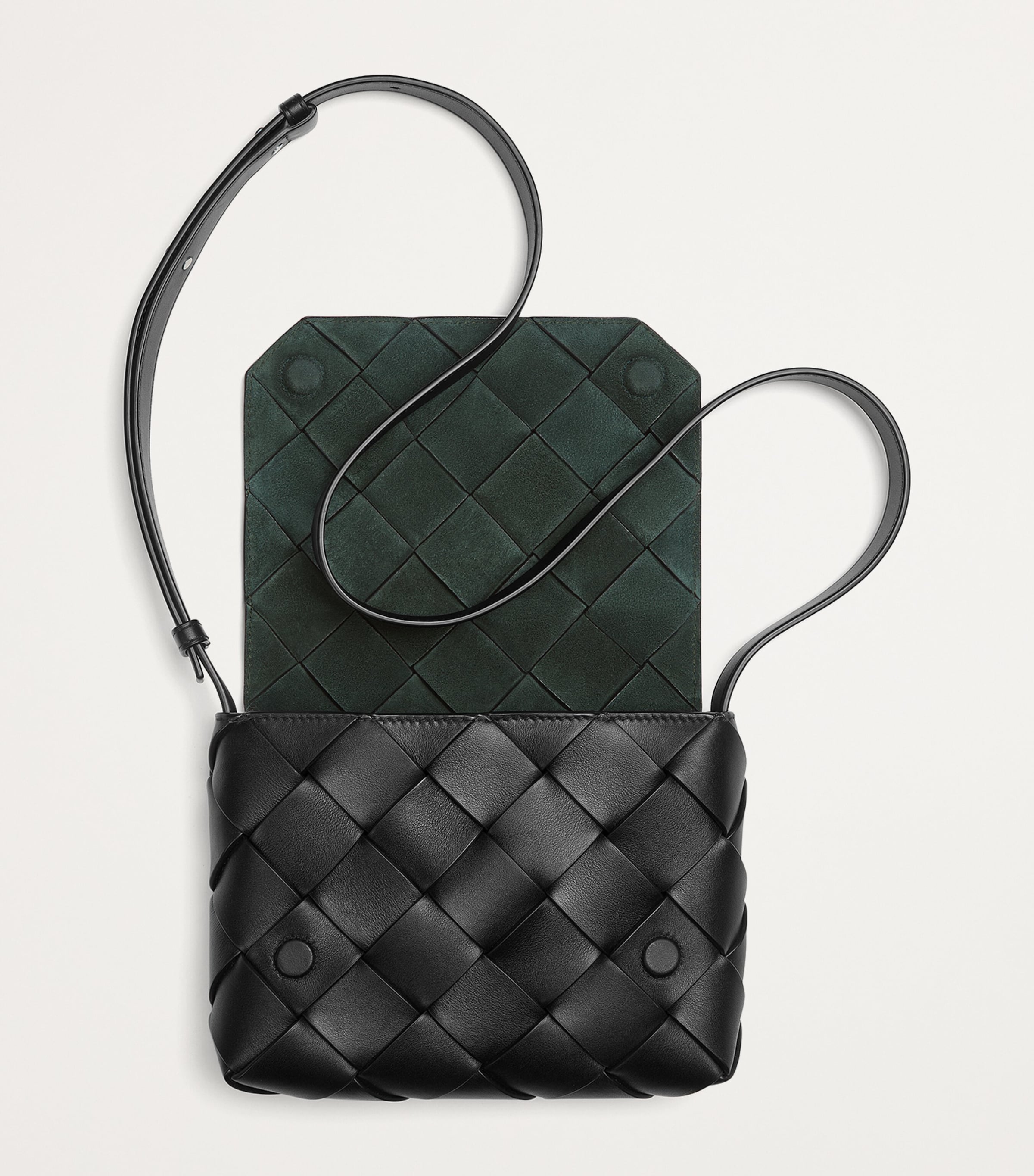 【Bottega Veneta】 Diago Crossbody Bag Khaki BOTTEGA VENETA Diago Small $3000 Dark Green Grained Leather