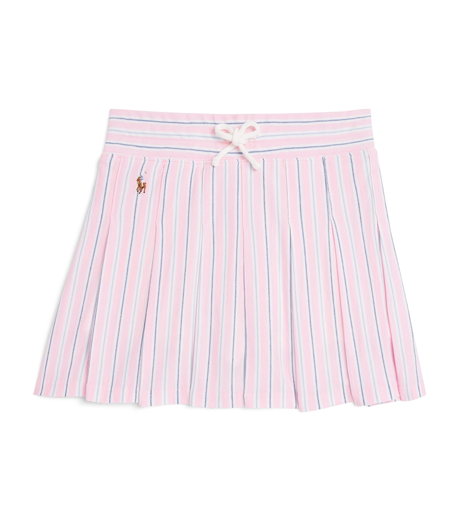 Cotton Striped Skort (7-14 Years) LIGHT PINK STRIPE Image 1