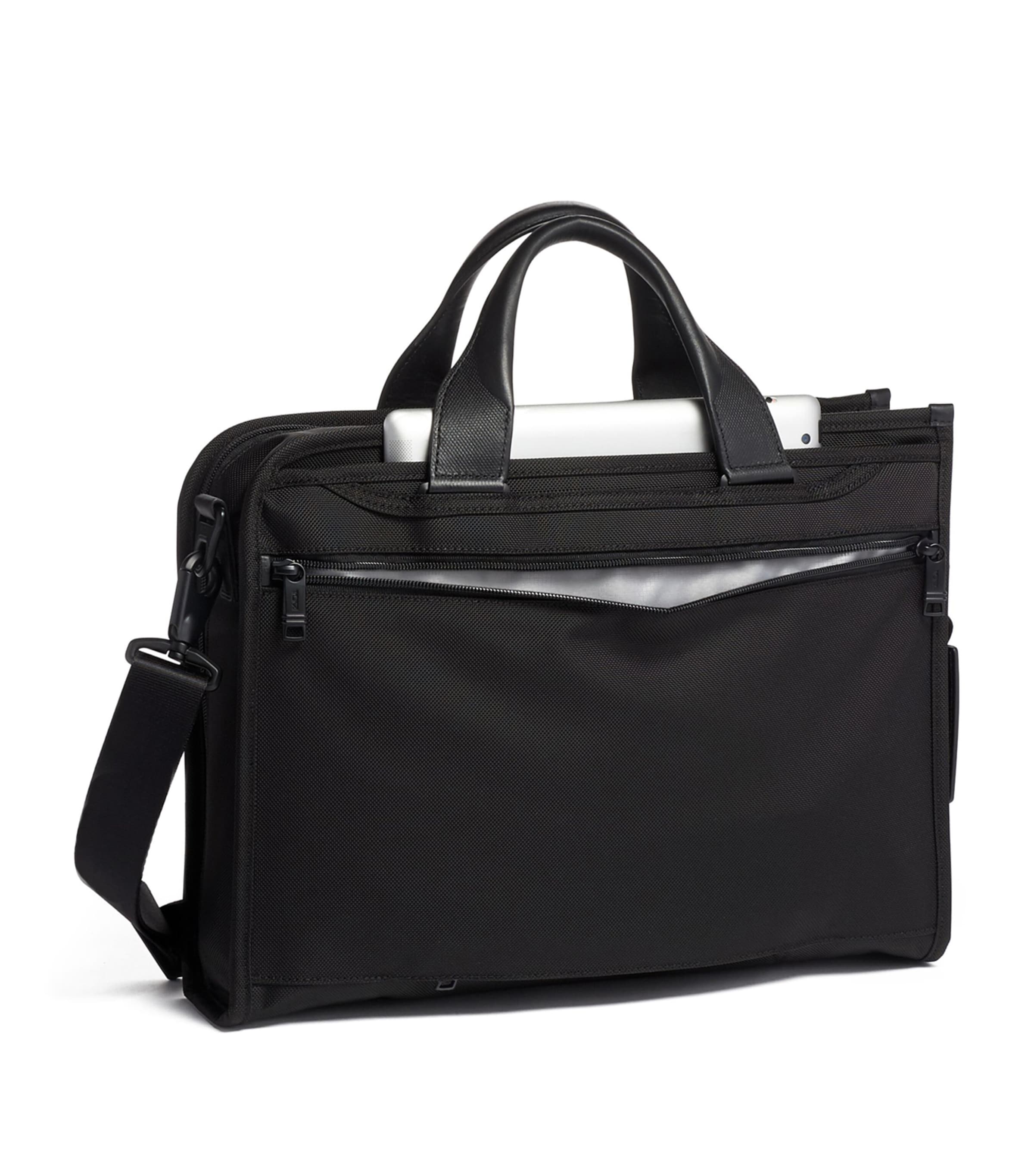 Tumi Alpha 3 Slim Deluxe Portfolio Black Image 3
