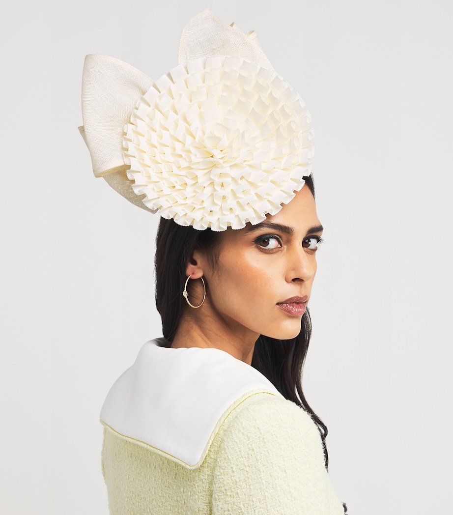 Disc Ribbon Fascinator IVORY Image 4