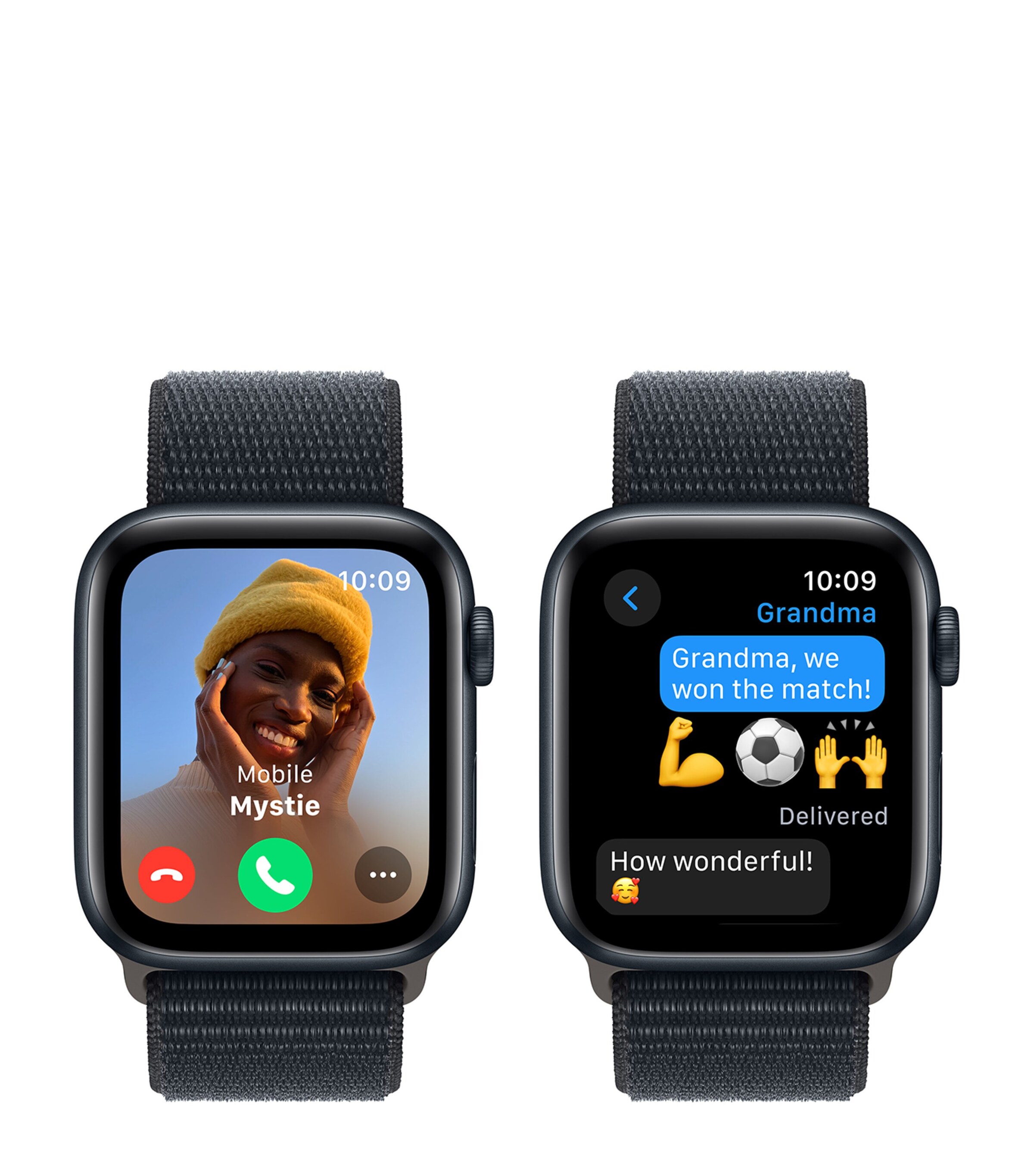 Apple Apple Watch SE 2023 –   Midnight with Midnight Sport Loop, 44mm Midnight Image 5