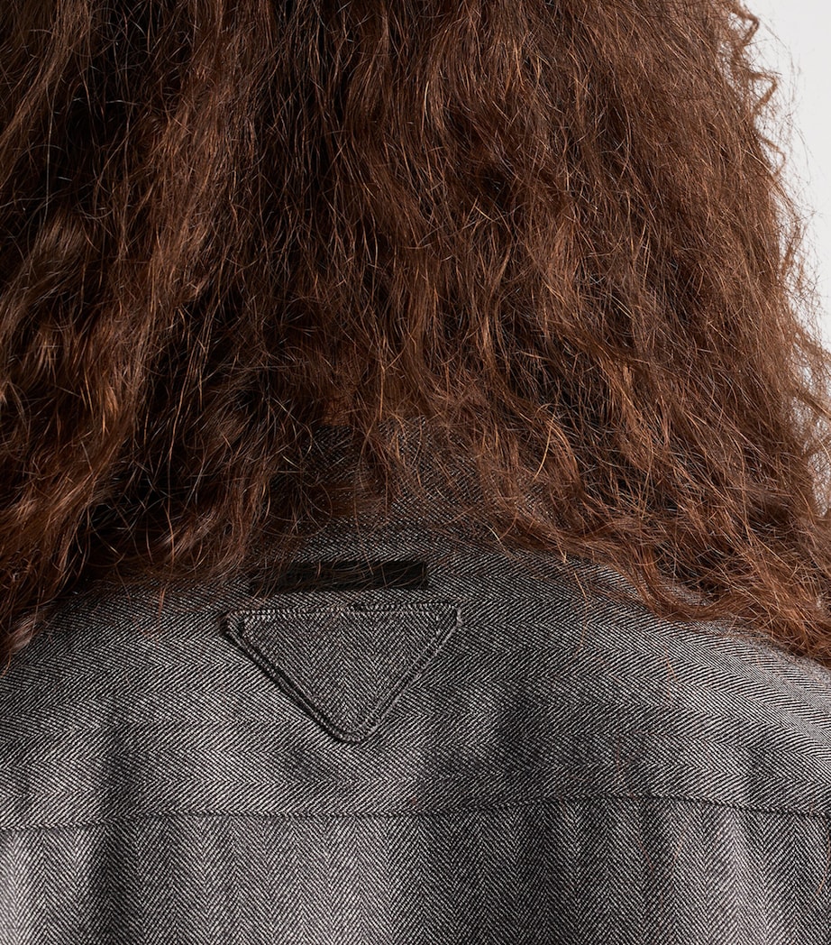 Wool Zippered Shirt F0031 Image 6