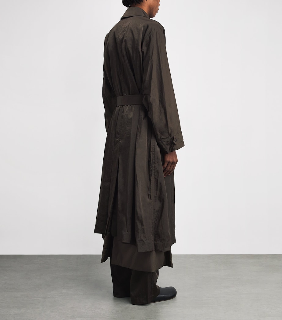 Detachable Liner Switch Trench Coat 65-KHAKI Image 4