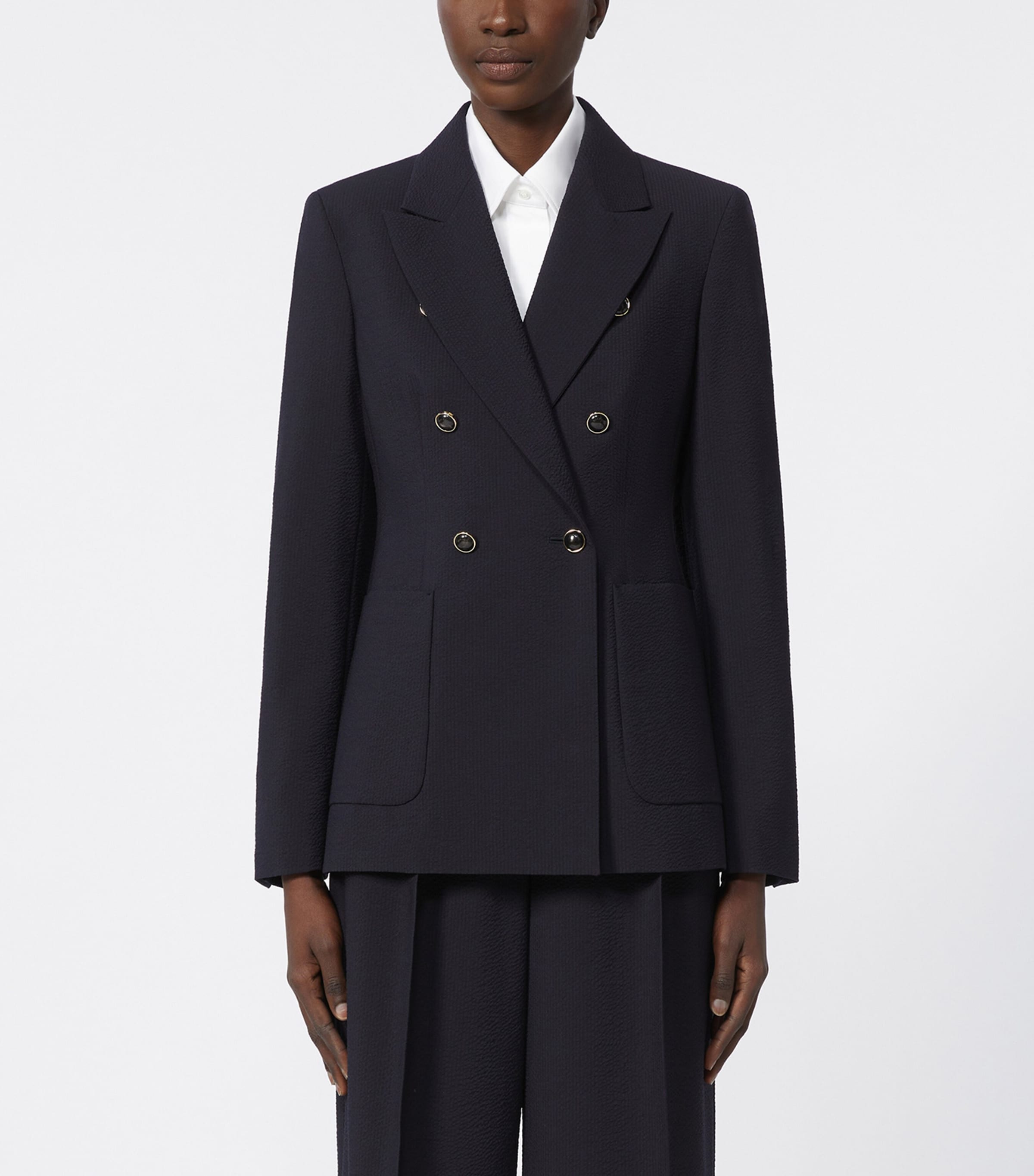 Virgin Wool Double-Breasted Blazer ULTRAMARINE Image 3