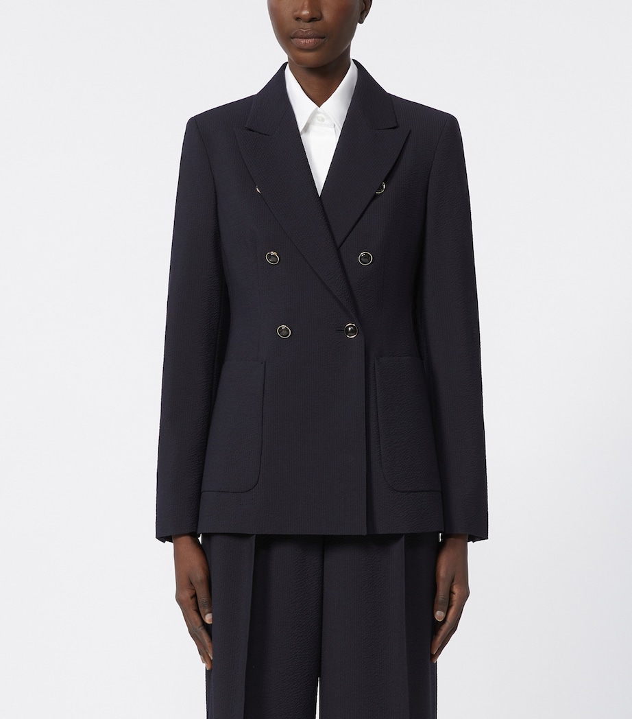 Virgin Wool Double-Breasted Blazer ULTRAMARINE Image 3