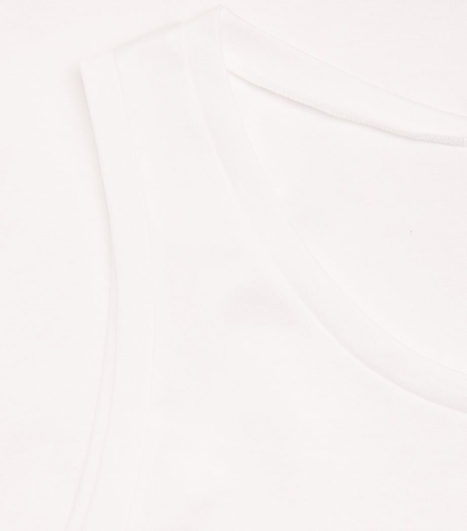 Cotton Sporty Vest 0101 WHITE Image 6