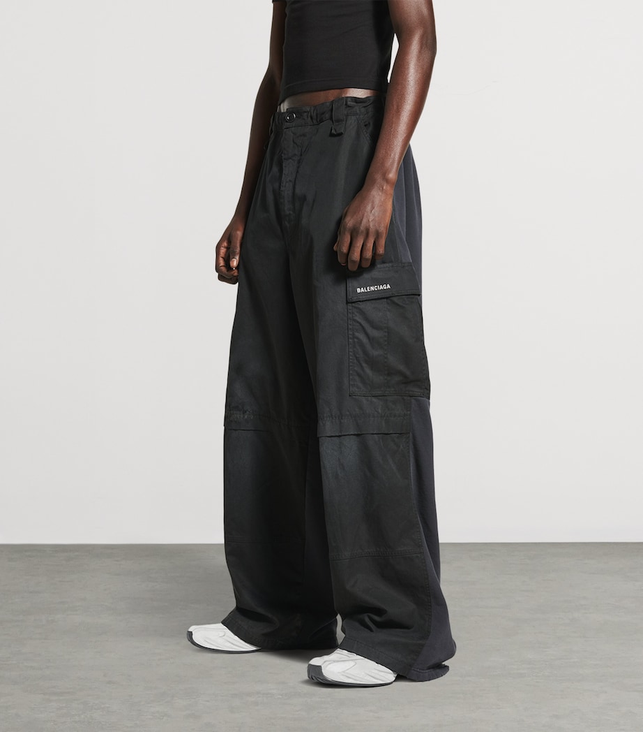 Cotton Distressed Sweatpants 1000 Image 2