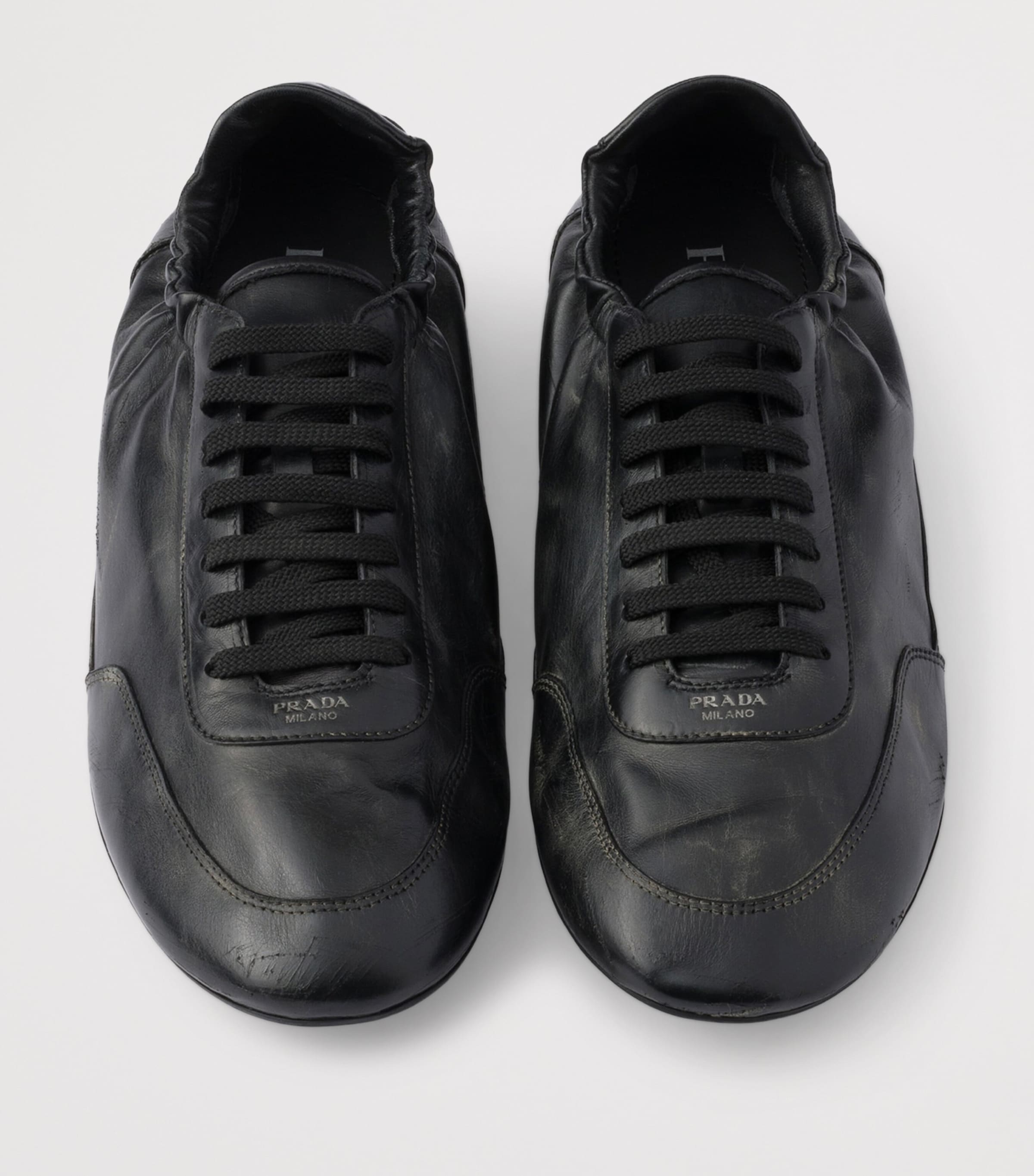 Leather Collapse Sneakers F0002 Image 4