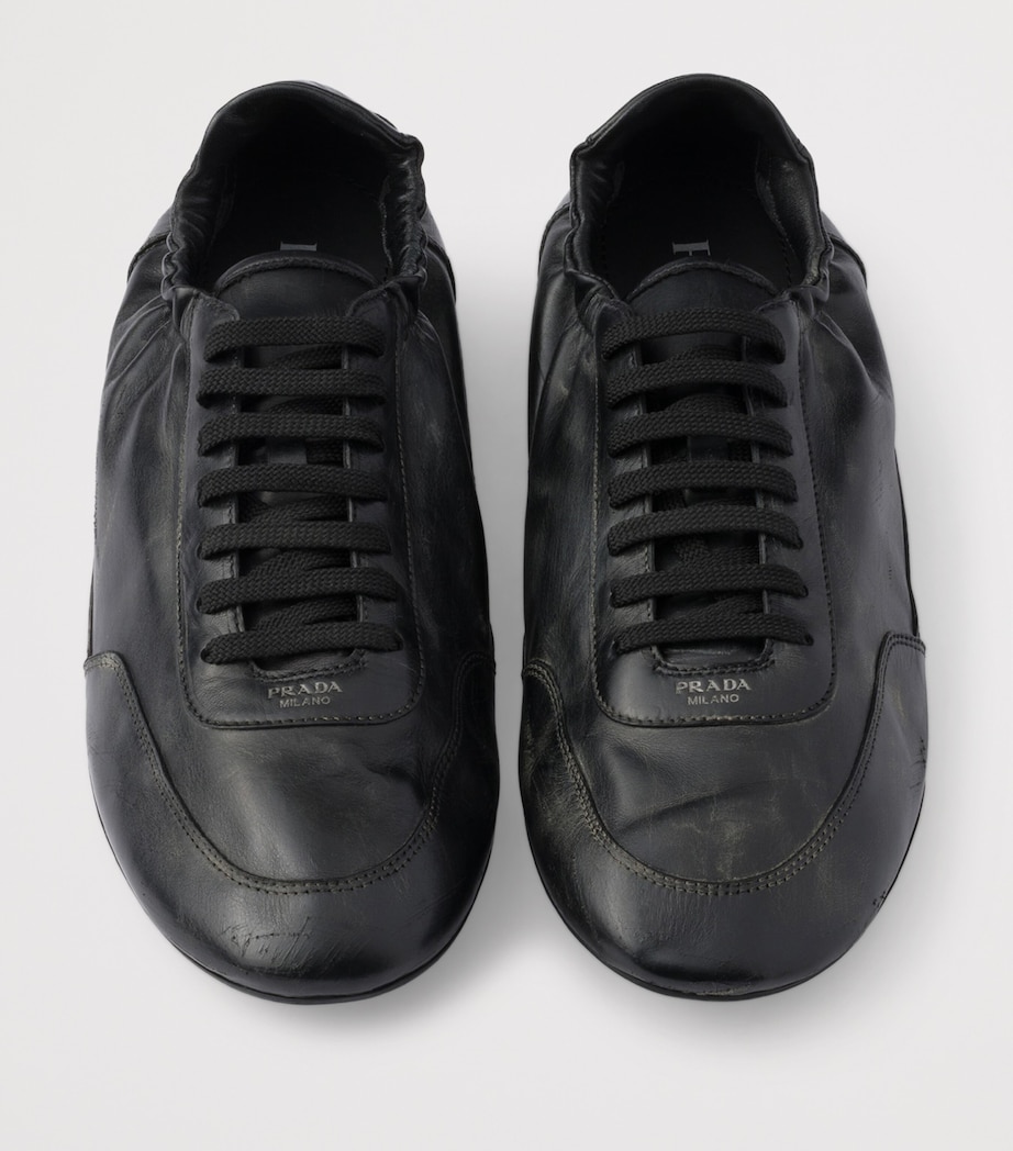 Leather Collapse Sneakers F0002 Image 4