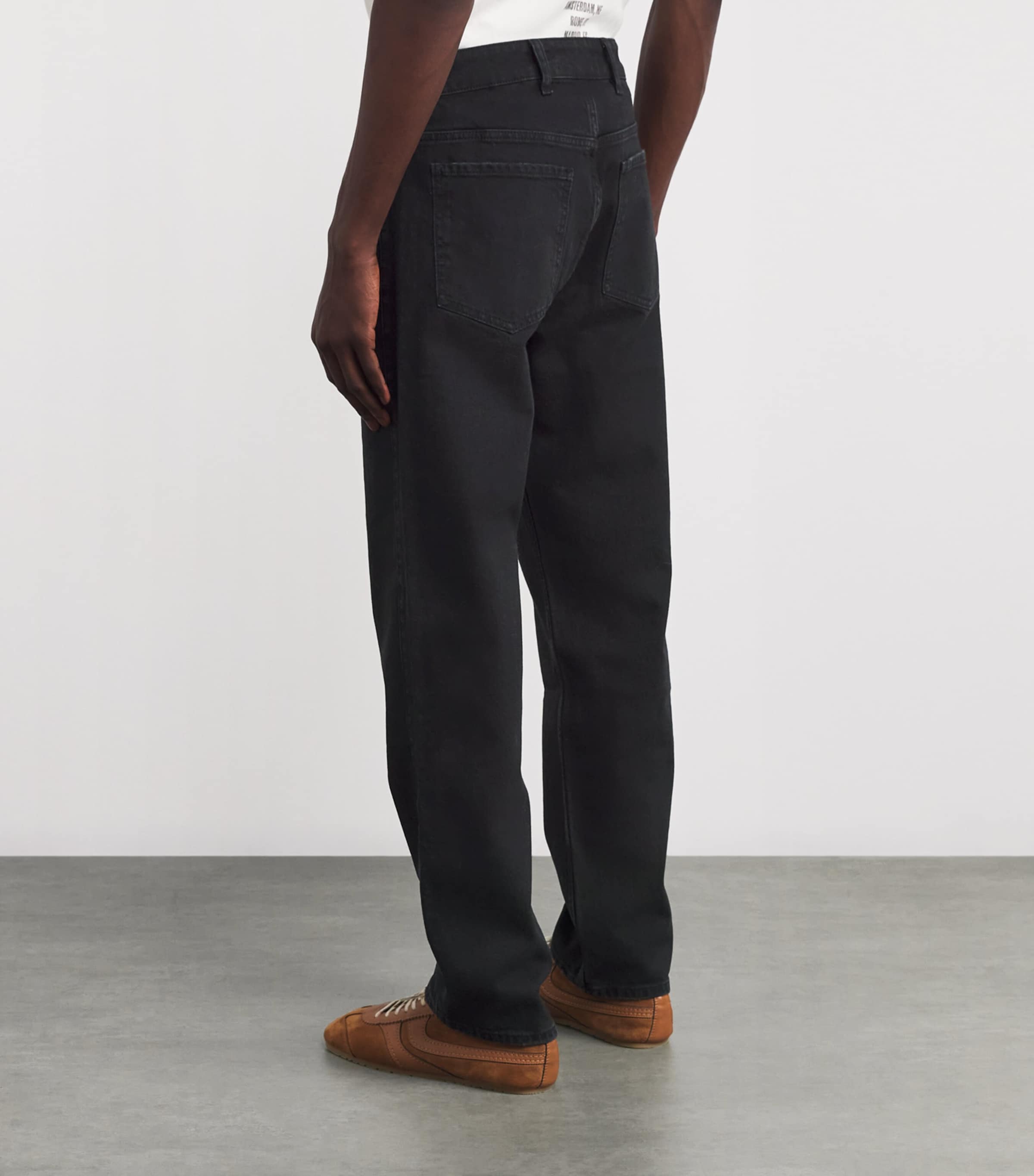 Relaxed Straight Jeans BLACK Image 4