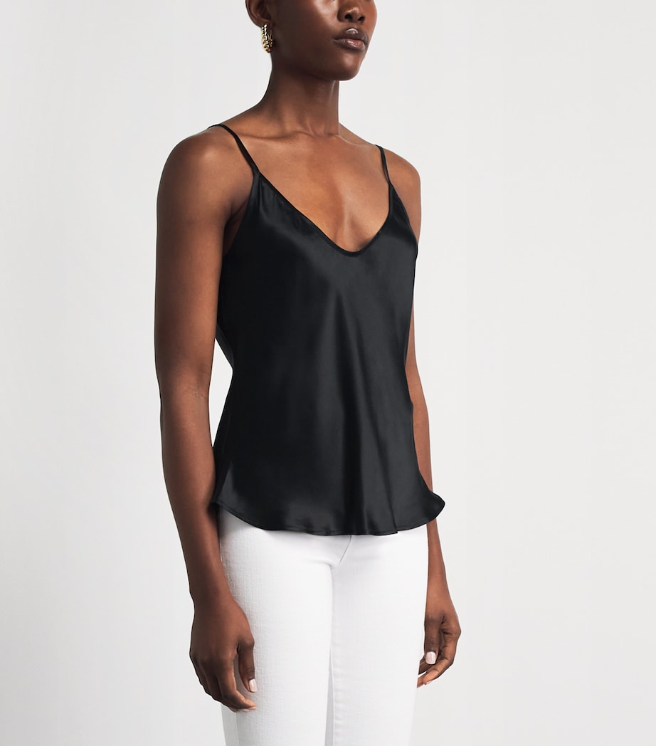 L'Agence Womens Silk Lexi Camisole Black Blac Image 4