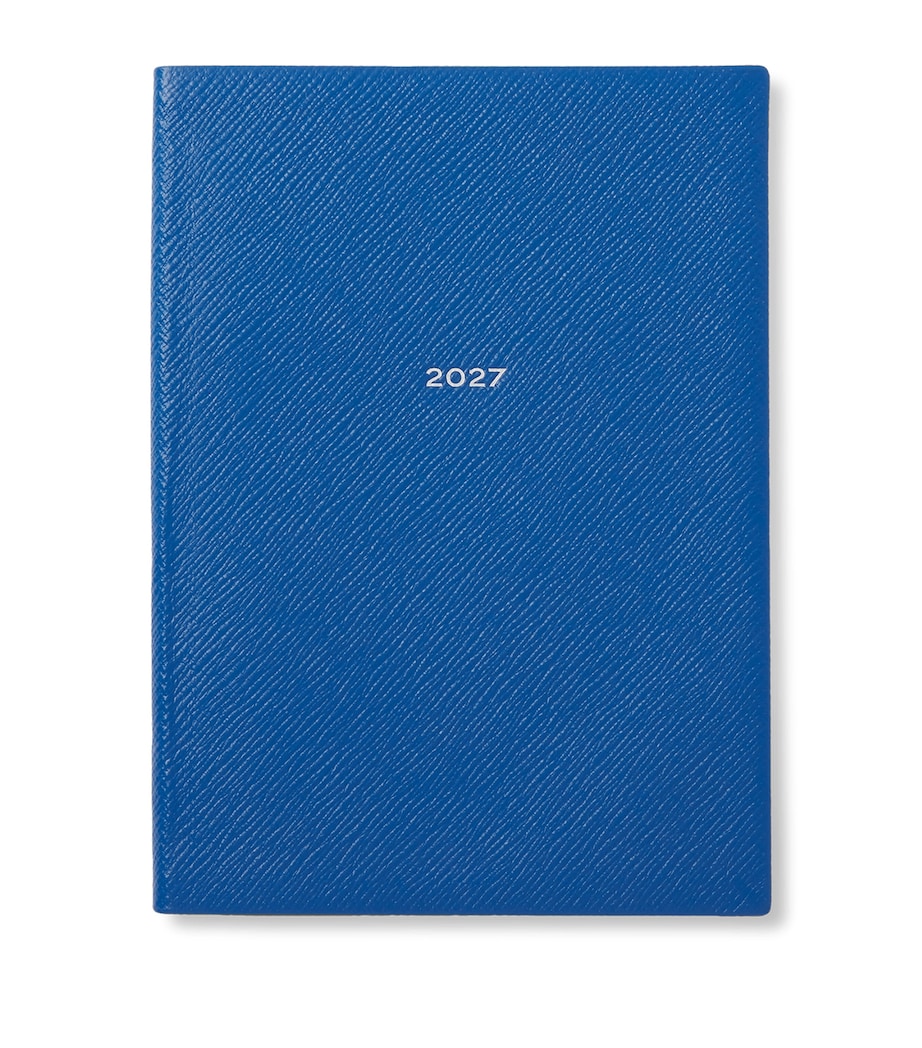Smythson Leather Soho Weekly Diary 2027 Cerulean Image 1