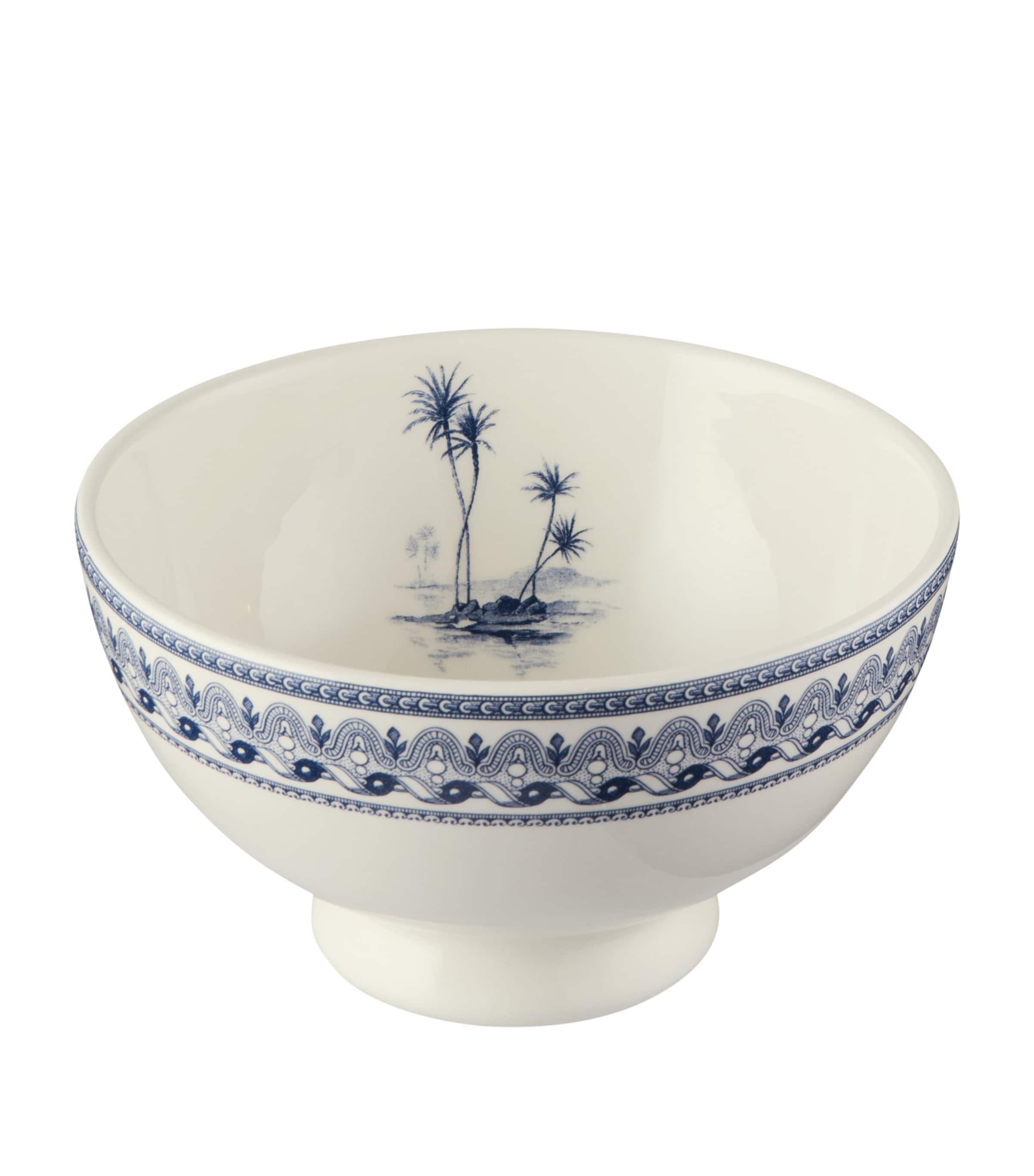 Set of 2 Ceramic Dépareillé Bowls (13.5cm) BLUE Image 1