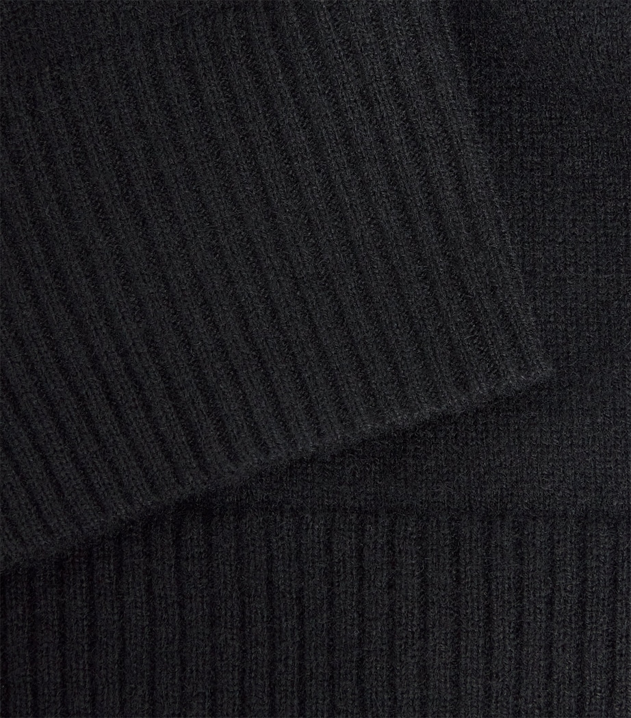 Soft Goat Womens Cashmere Sweater and Trousers Set Black Image 6