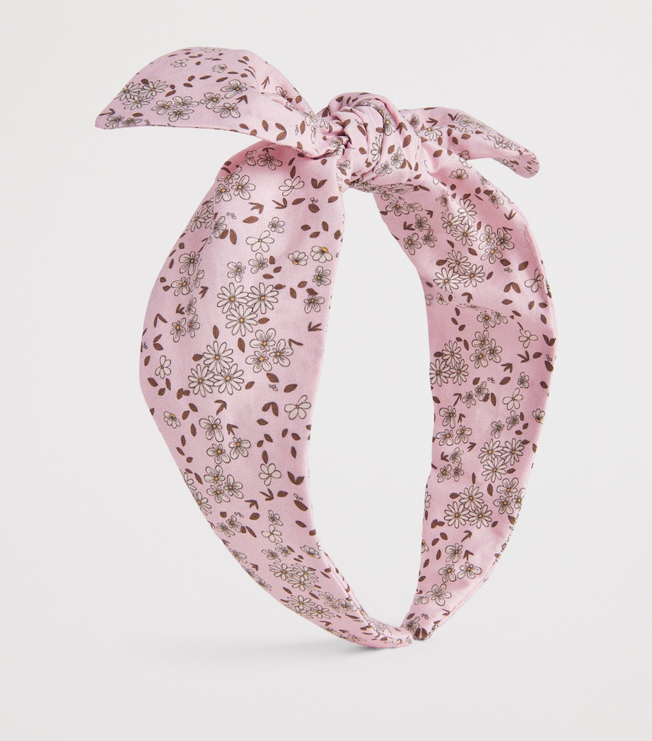 Floral Print Headband 306PINK Image 2